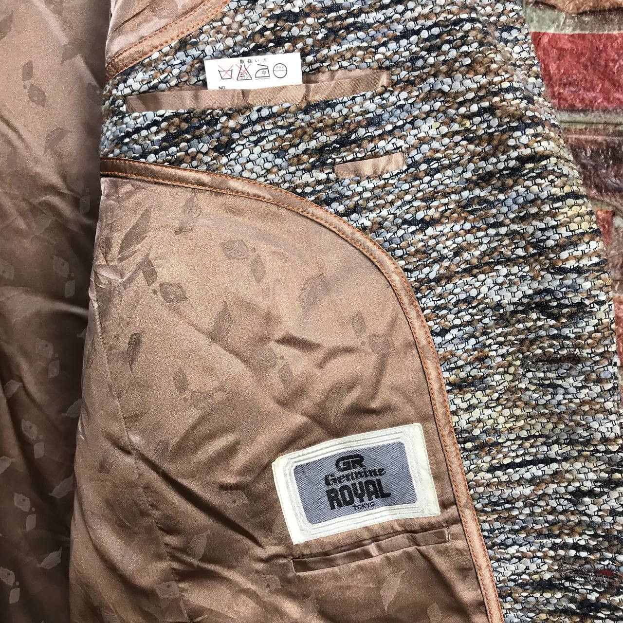 Japanese Brand GOLDEN TWEED GENUINE ROYAL TOKYO TWEED KNITTED COAT Size US M / EU 48-50 / 2 - 12 Thumbnail