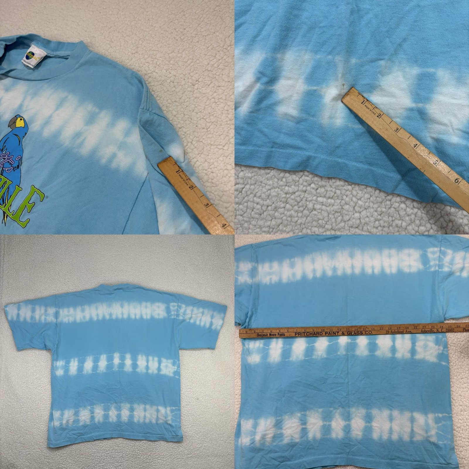 Vintage VINTAGE Universal Studios Margaritaville Shirt XL Blue 1990s Graphic Tee Men Short Sleeve Tie Dye Stitched Universal Studios Tag Single Stitch Size US XL / EU 56 / 4 - 8 Thumbnail