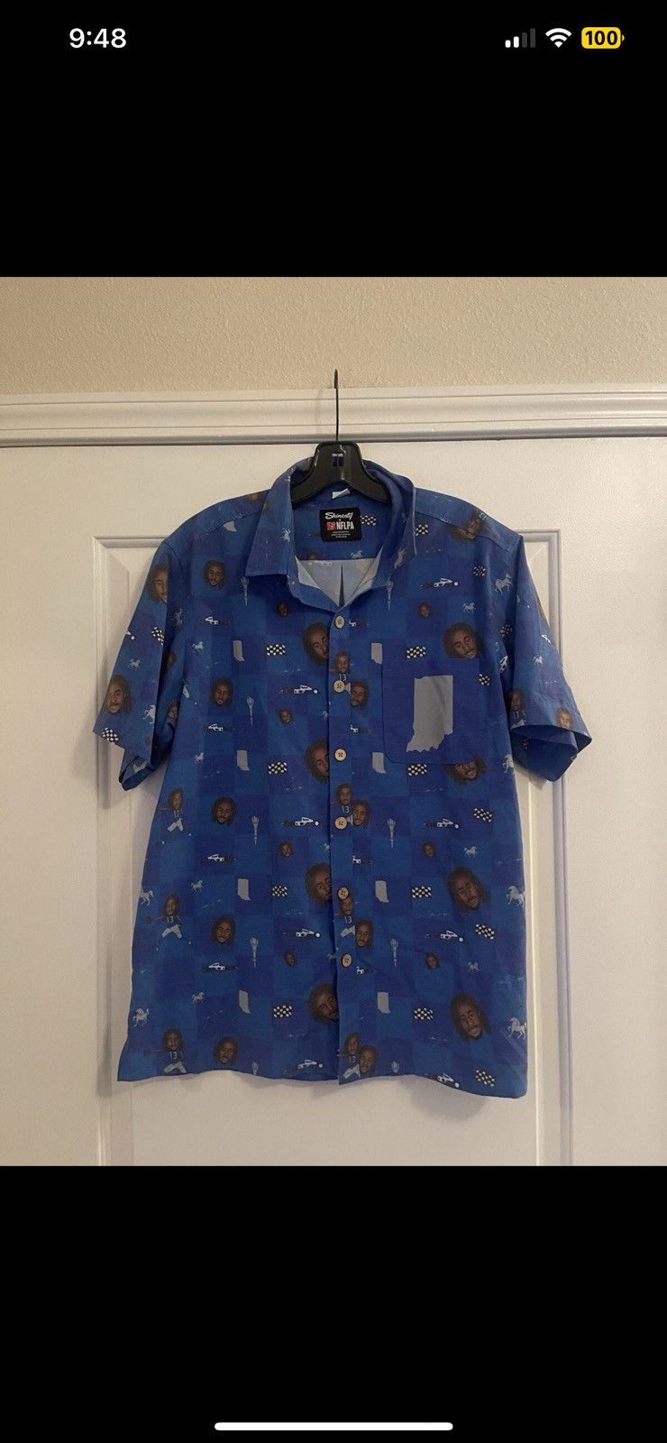 NFL Shinesty NFLPA Indianapolis Colts Ty Hilton Button Shirt L Size US L / EU 52-54 / 3 - 1 Thumbnail