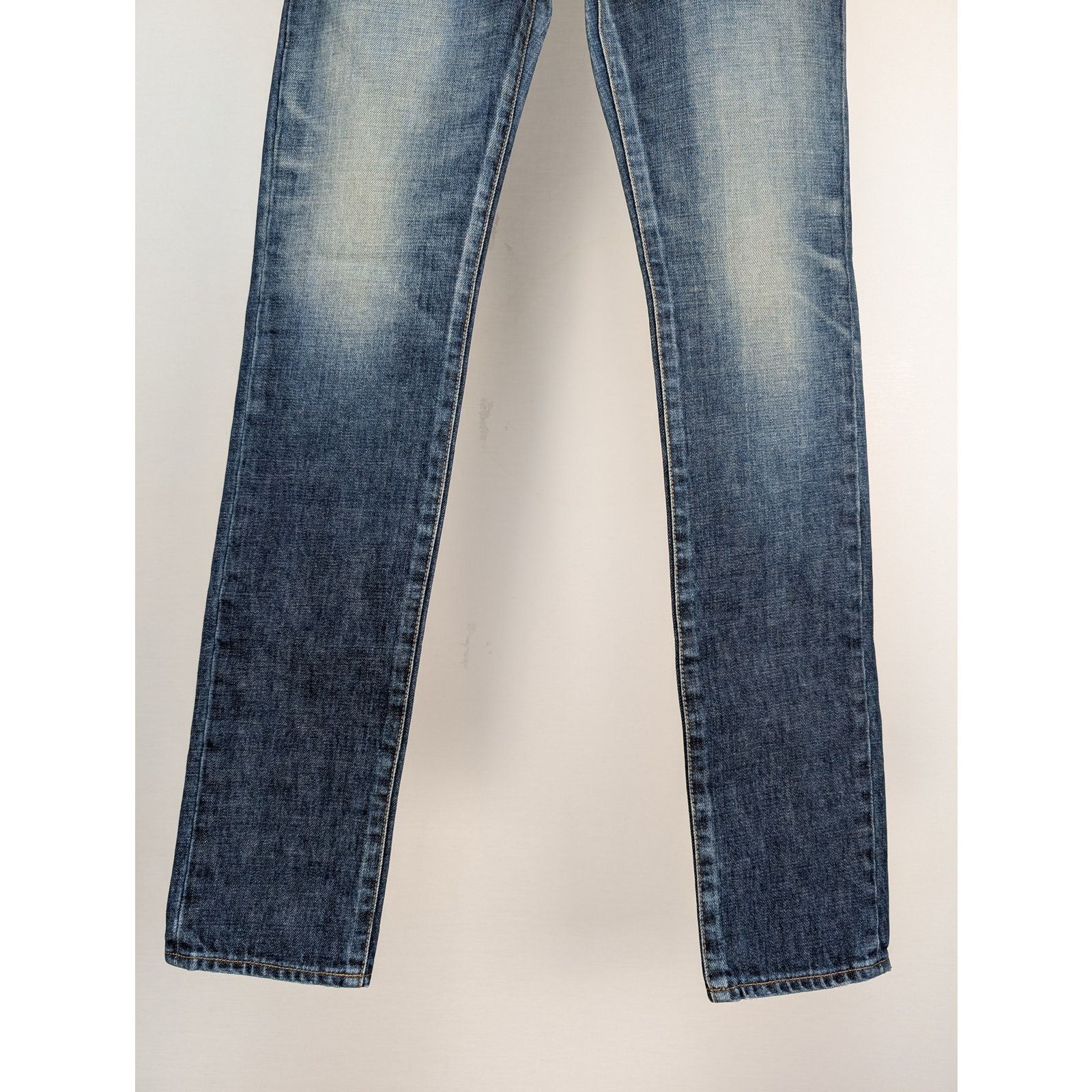 Saint Laurent Paris o1rshd1 Denim Jeans in Blue Size US 27 - 3 Thumbnail