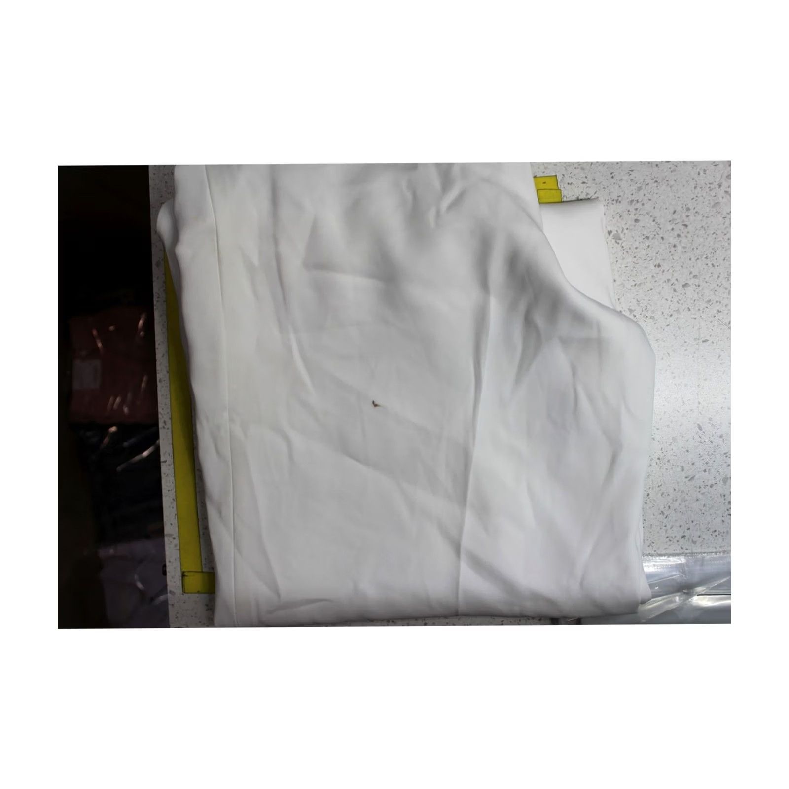 Karl Lagerfeld Karl Lagerfeld Womens White Wide Leg Casual Pants Size 10 Size 32" / US 10 / IT 46 - 2 Thumbnail