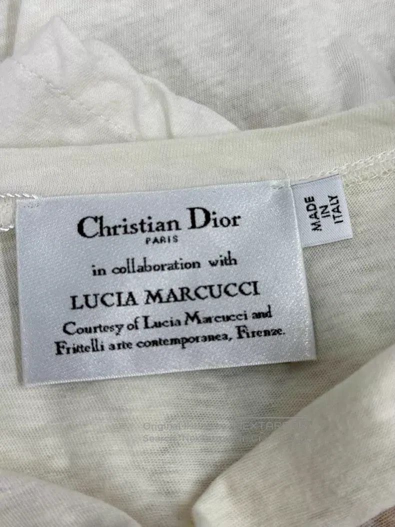Dior Dior White printed short-sleeved T-shirt Size M / US 6-8 / IT 42-44 - 4 Thumbnail