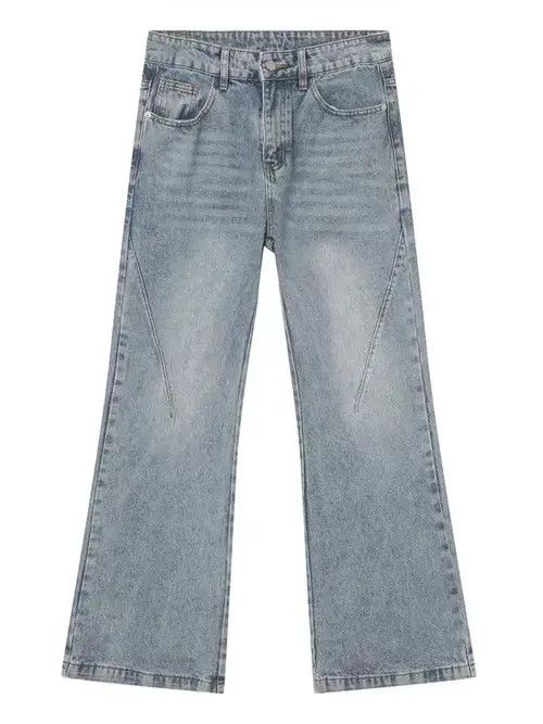 Jean Vintage light blue washed micro-flare jeans Size US 34 / EU 50 - 6 Thumbnail