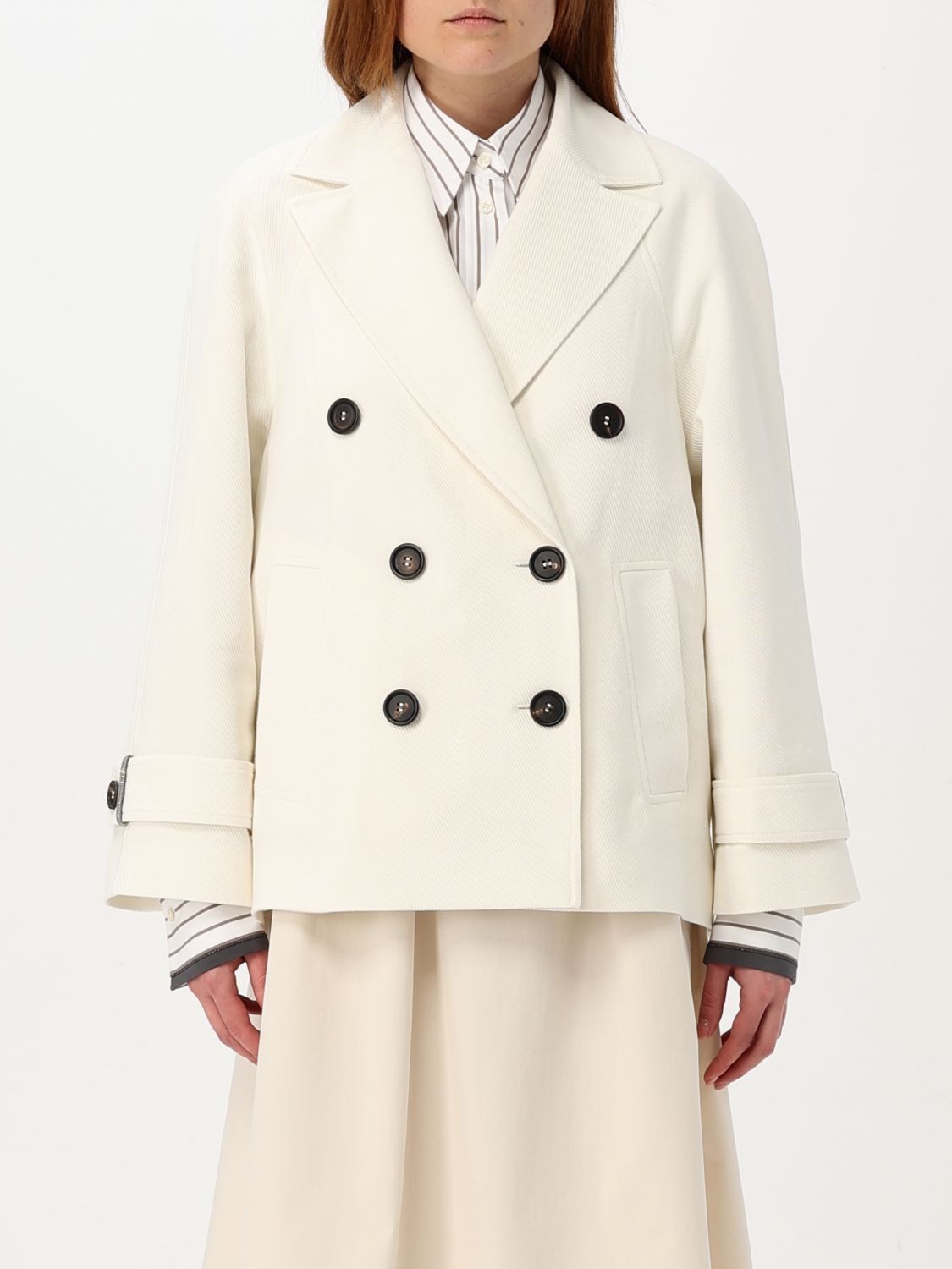 Brunello Cucinelli Blazer Woman Cream