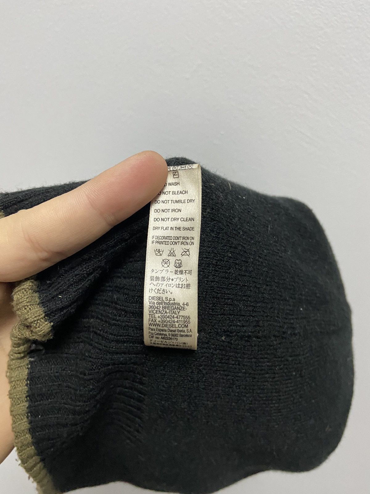 Diesel × Vintage Diesel Hat Vintage big Logo beanie skateboarding Y2K Size ONE SIZE - 7 Thumbnail