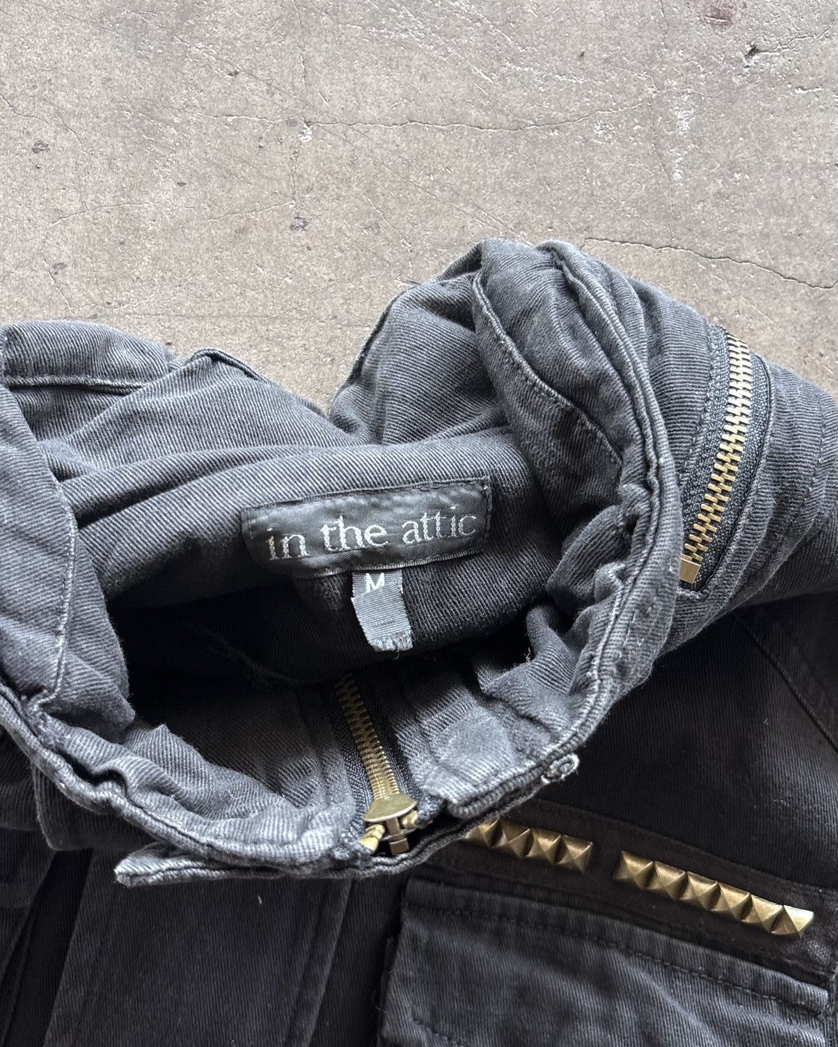 In The Attic In The Attic Punk Faded Black Parkas Military Jacket Size US M / EU 48-50 / 2 - 4 Thumbnail