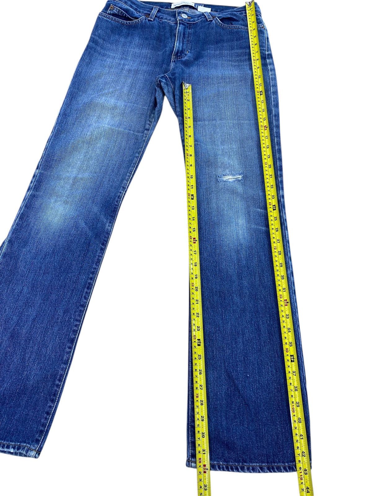 Gap GAP Faded Blue Wash Whiskered Style Boot Cut Jeans Size US 32 / EU 48 - 8 Thumbnail