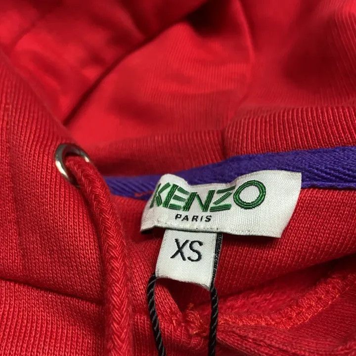Kenzo KENZO Red Animal Print Hoodie for Women -2507 Size XS / US 0-2 / IT 36-38 - 6 Thumbnail