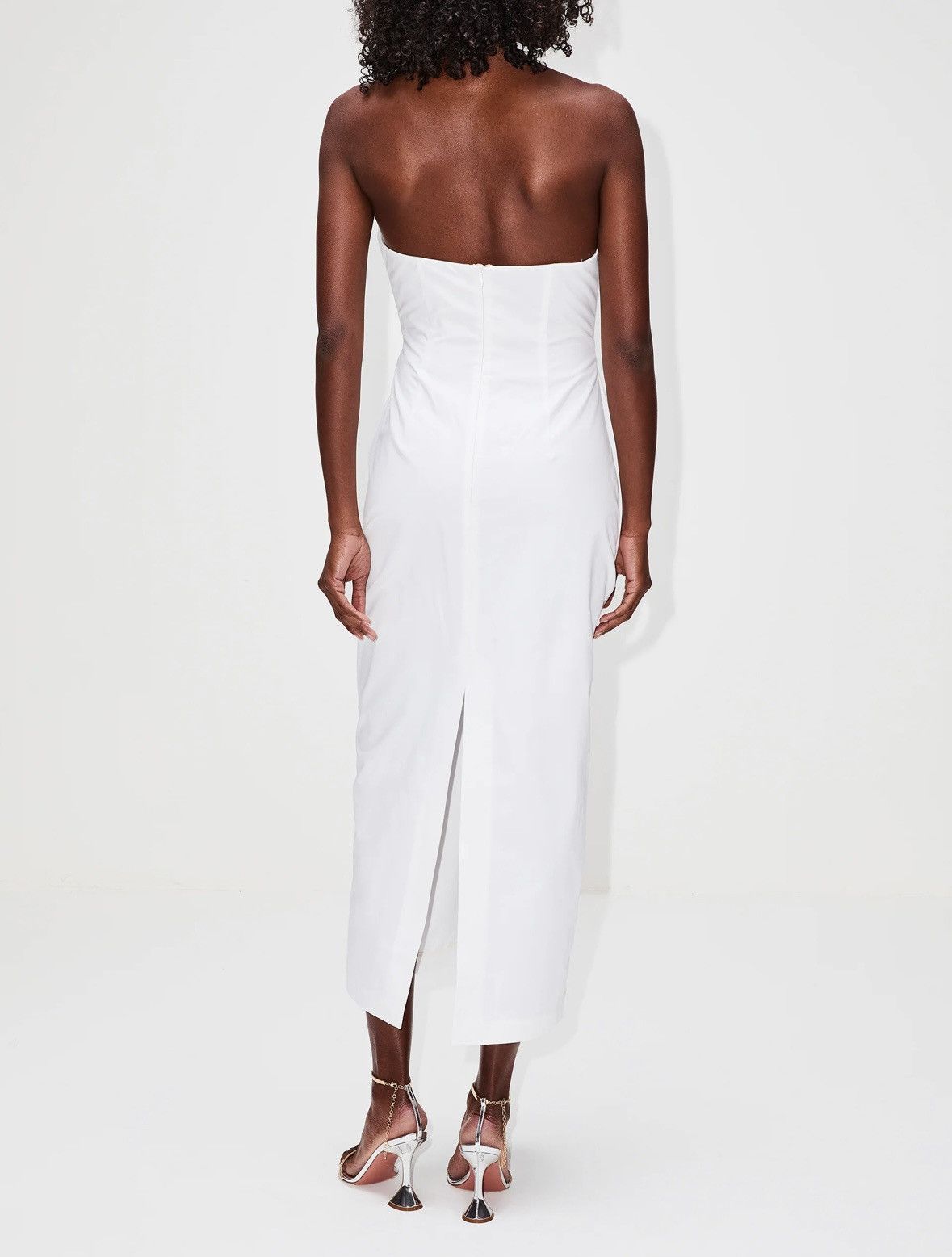 Magda Butrym MAGDA BUTRYM Strapless Midi Dress Size S / US 4 / IT 40 - 4 Thumbnail