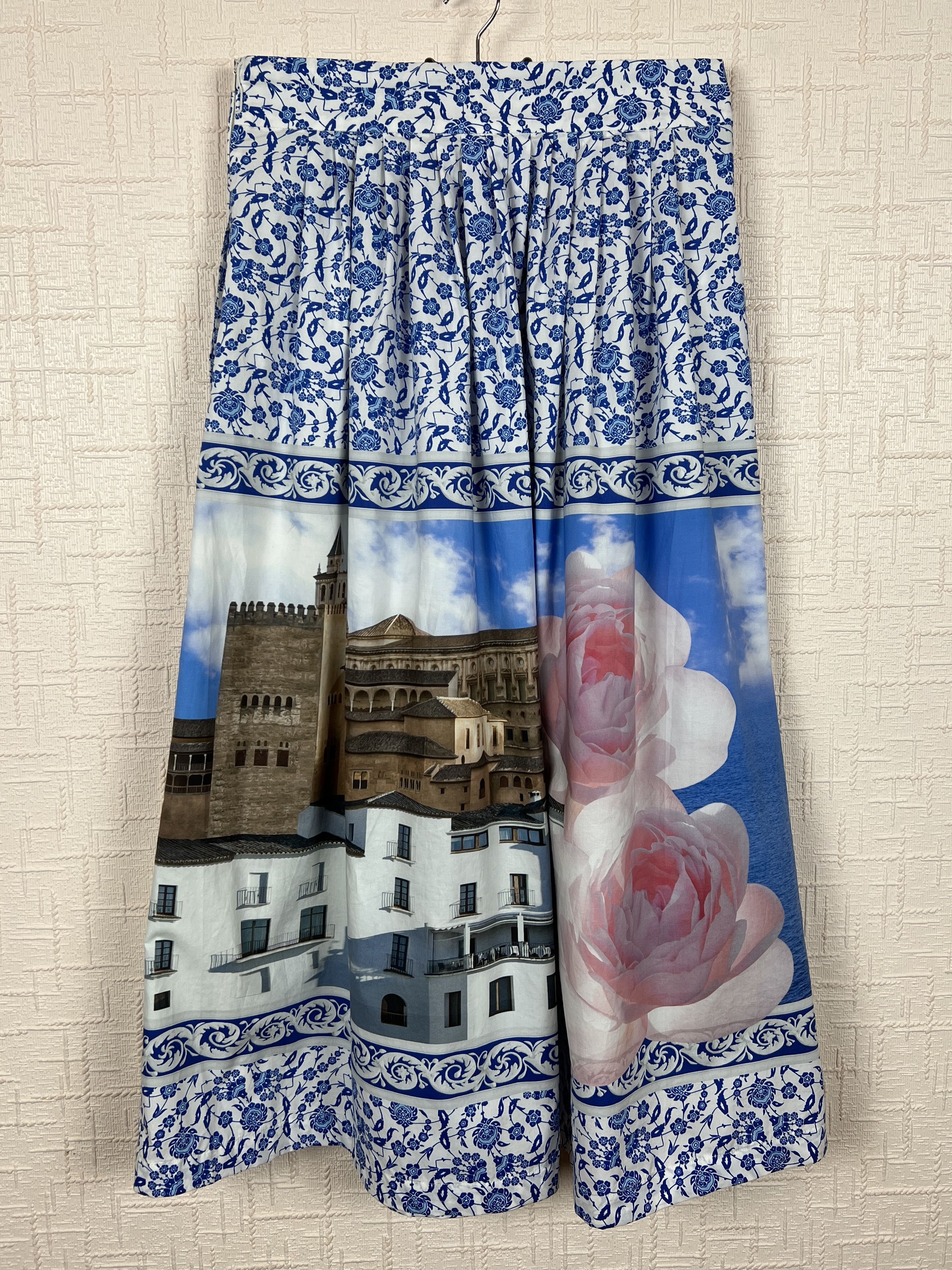 Max Mara Weekend MaxMara Cotton Floral Print Skirt EU 38 / US 8 Size 30" / US 8 / IT 44 - 1 Thumbnail