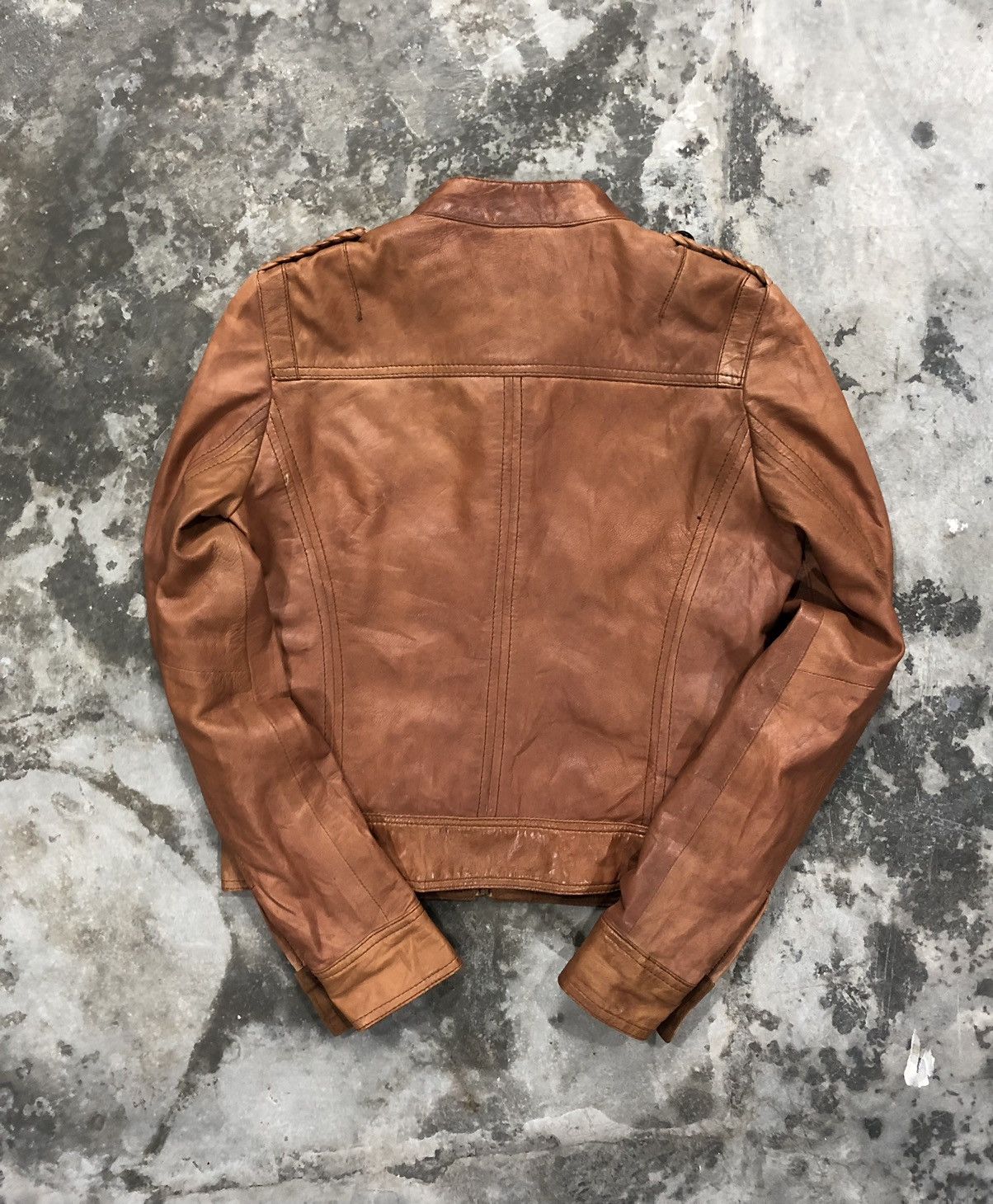 Zara Zara Sheepskin Biker Leather Jacket Size S / US 4 / IT 40 - 7 Thumbnail