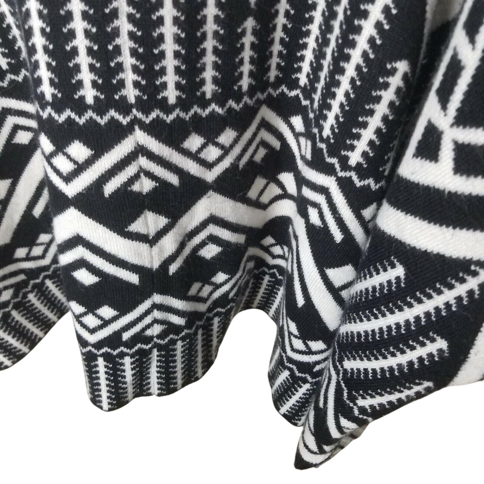 Express Express Hooded Aztec Poncho Sweater OS Southwestern Tribal Size XL / US 12-14 / IT 48-50 - 4 Thumbnail
