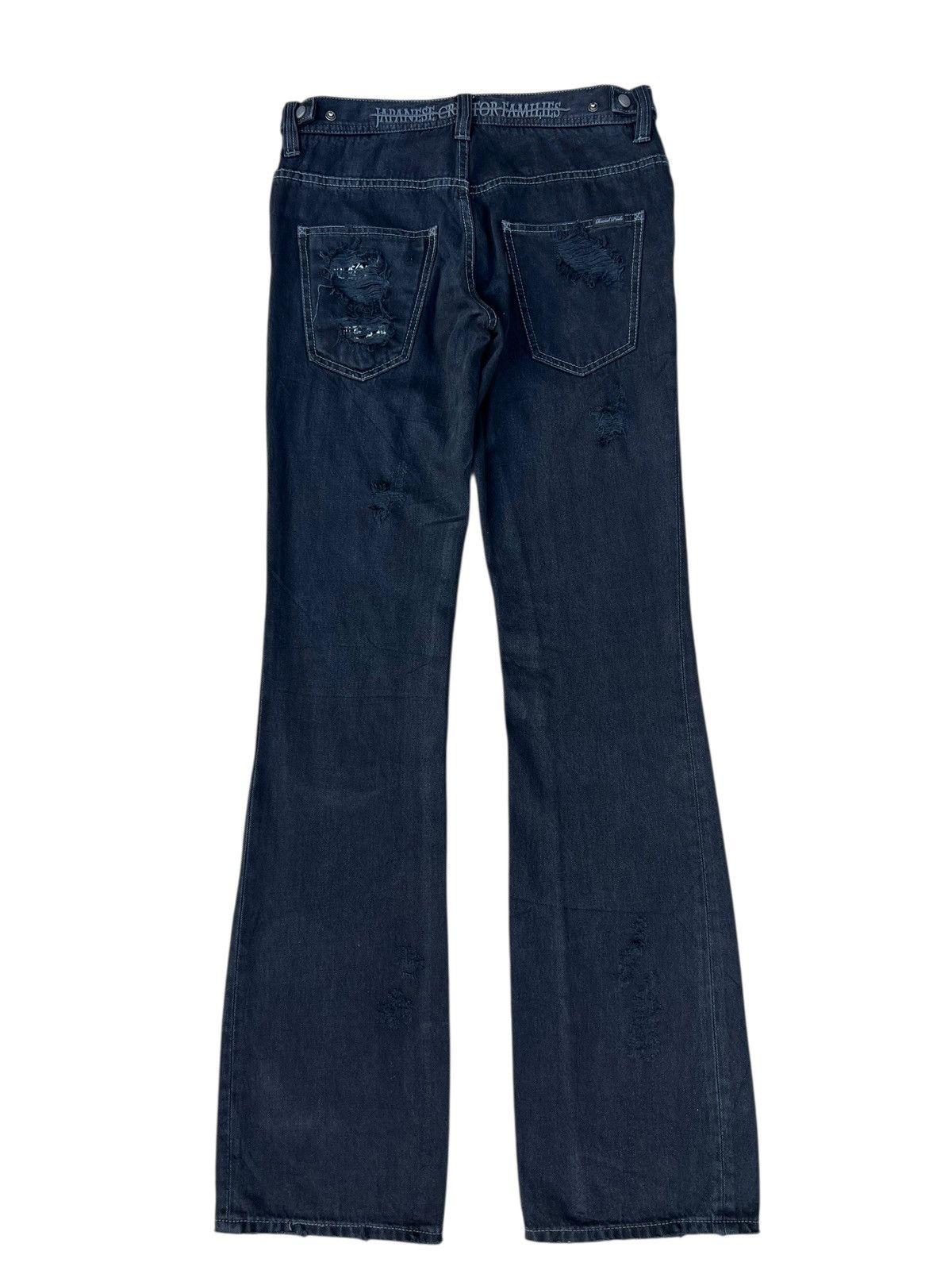 Shellac Of The Neige Style Japan Ripped Distress Denim Bootcut Jeans Size US 30 / EU 46 - 7 Thumbnail