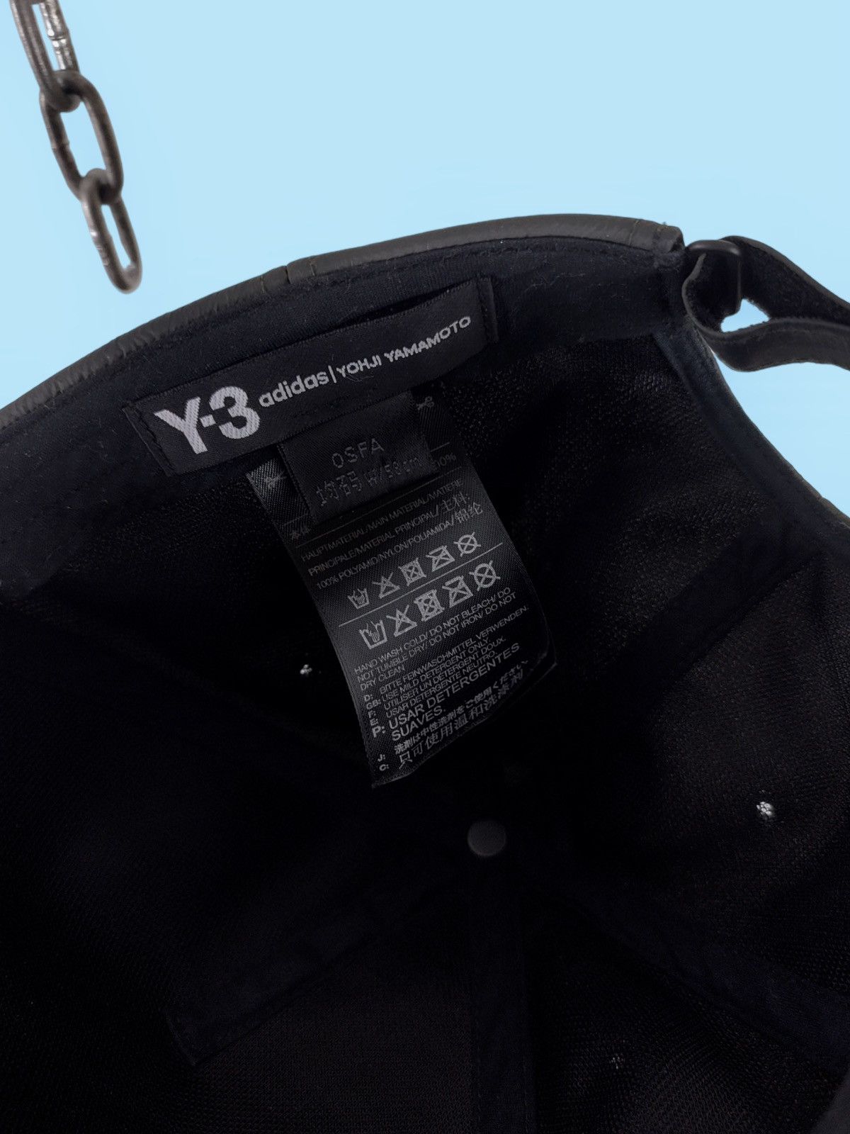 Adidas × Y's A/W 2017 Y-3 Yohji Yamamoto Adidas Big Logo Nylon Cap Size ONE SIZE - 10 Thumbnail