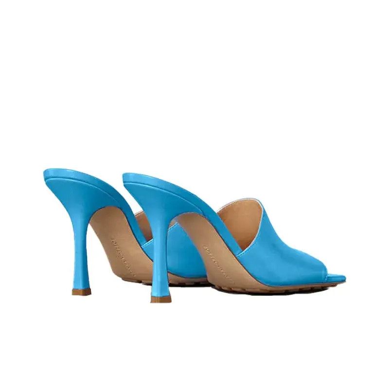 Bottega Veneta o1n1vont1224 Stretch Mules in Sky Blue Size US 4.5 / IT 34.5 - 5 Thumbnail