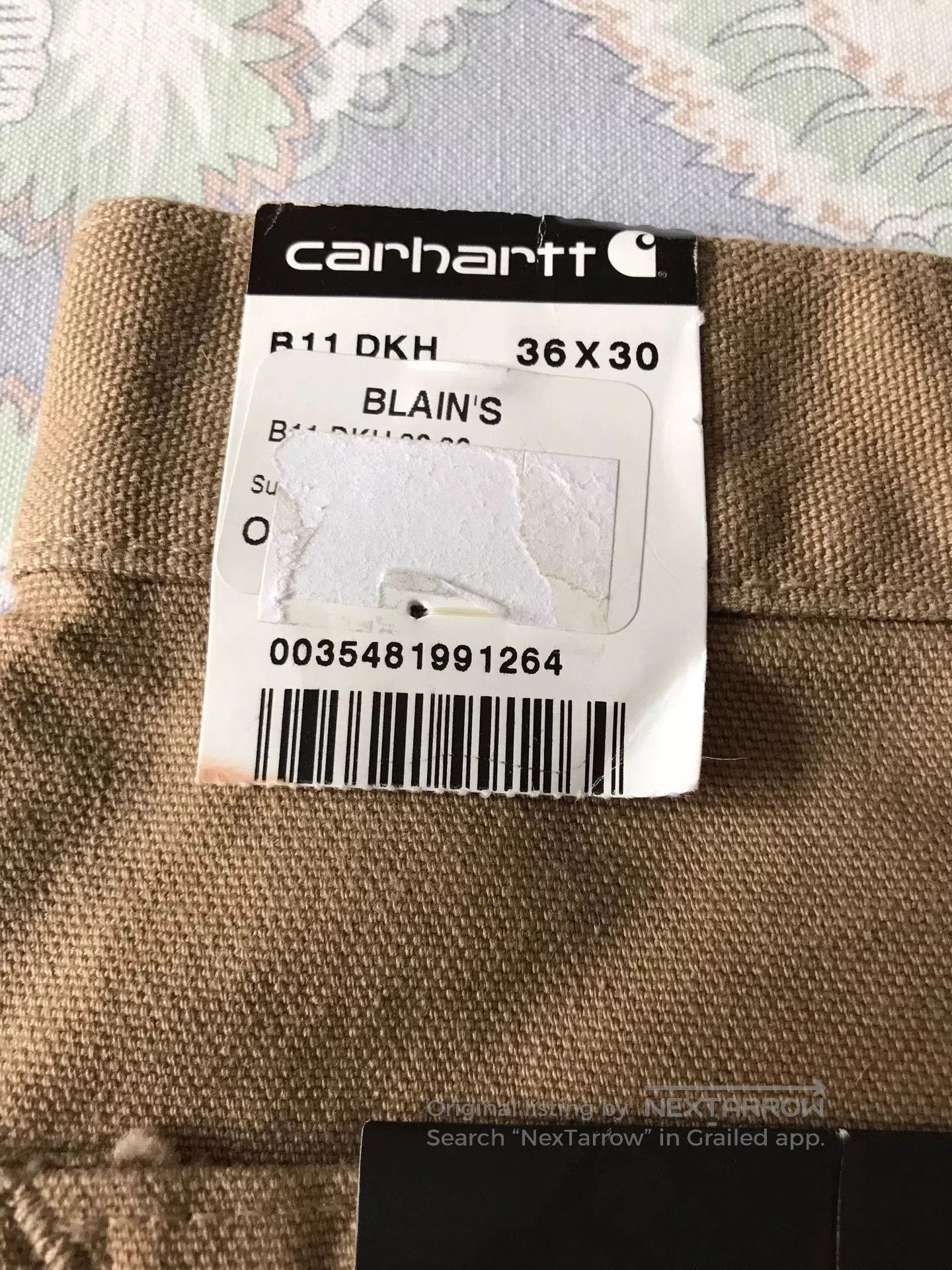 Carhartt Carhartt B11 W36L30 Canvas Work Pants. Size US 36 / EU 52 - 8 Thumbnail