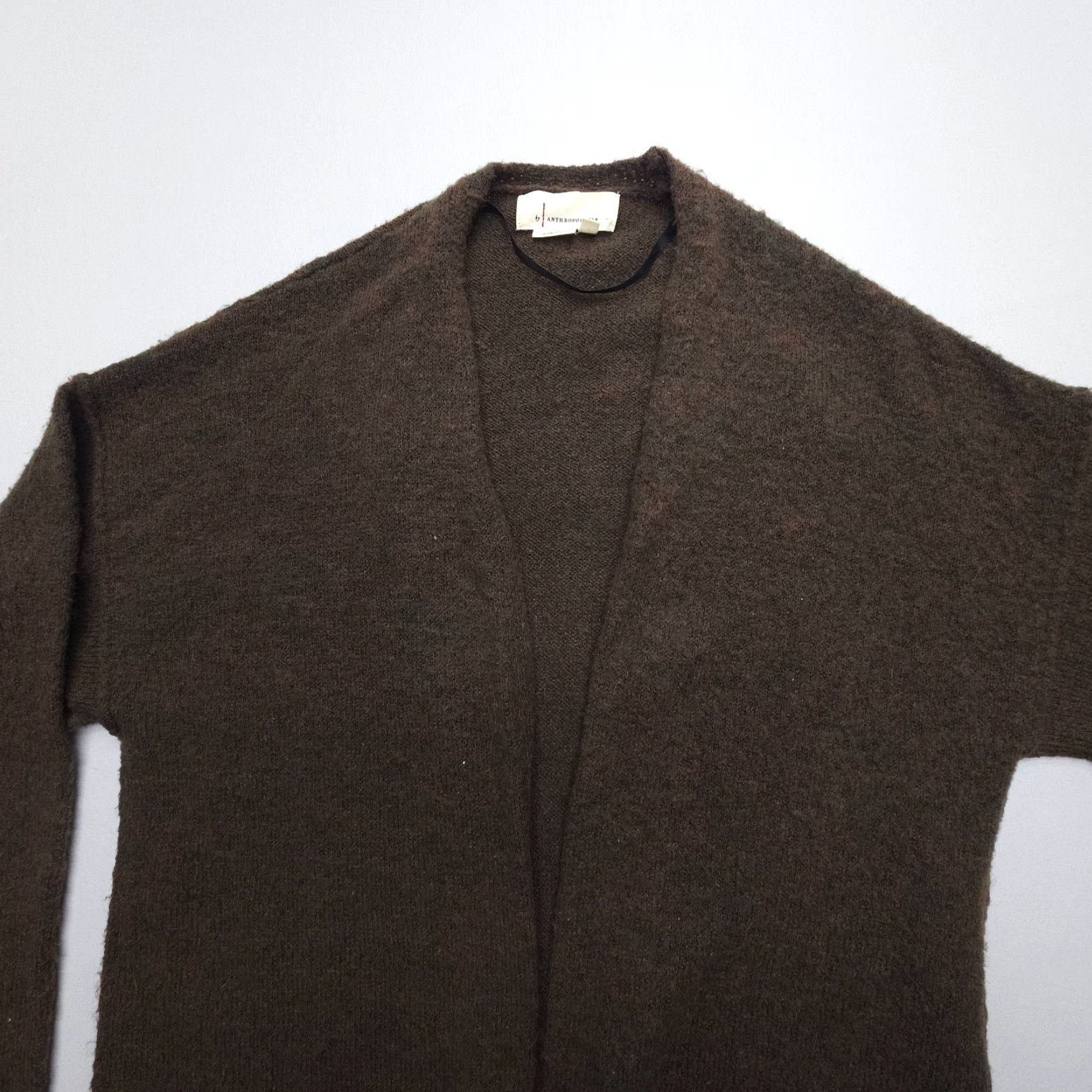 Anthropologie Anthropologie Cardigan Womens Small Wool Blend Open Front Pocket Lightweight Multicolor Open Casual Knit Long Sleeve Fashion Cardigan Size S / US 4 / IT 40 - 5 Thumbnail