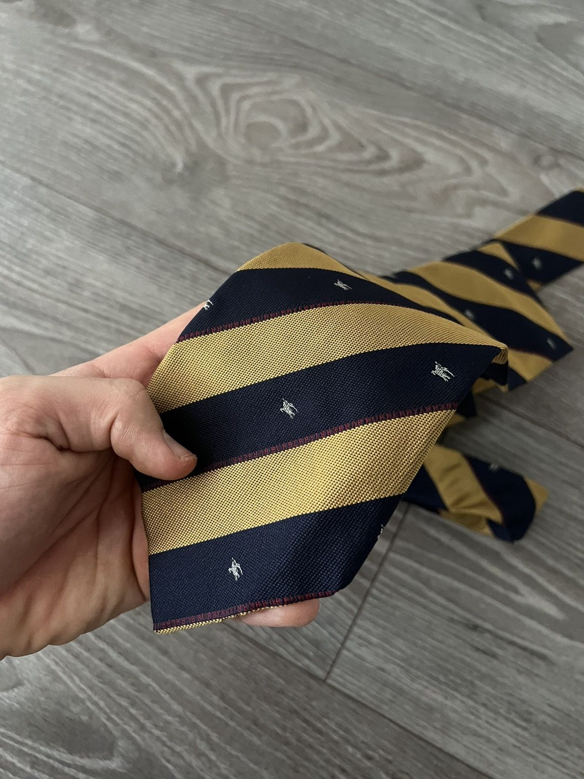 Burberry × Vintage ‼️Vintage Monogram Burberry London Luxury Silk Tie‼️ Size ONE SIZE - 4 Thumbnail