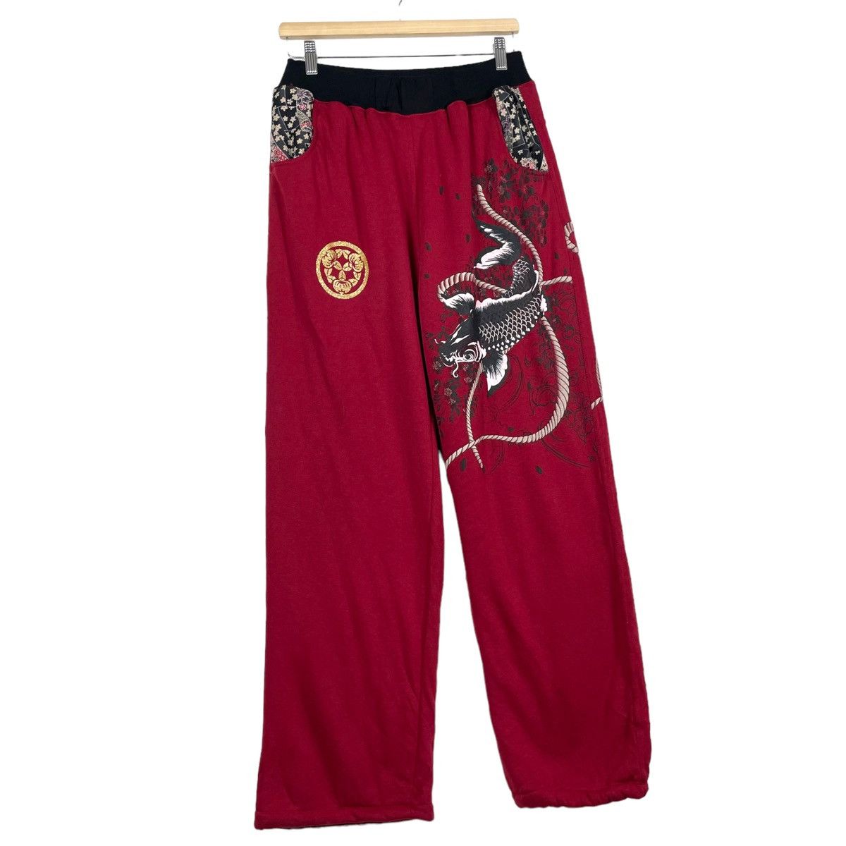 Japanese Brand 💥JAPANESE DRAGON MOTIF SUKAJAN SWEATPANT Size US 30 / EU 46 - 3 Thumbnail
