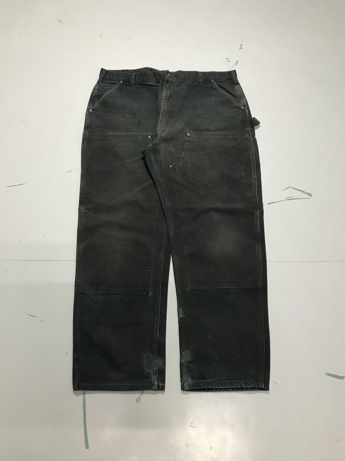 Carhartt Vintage carhartt B01 BLK double knee workwear Size US 40 / EU 56 - 1 Thumbnail
