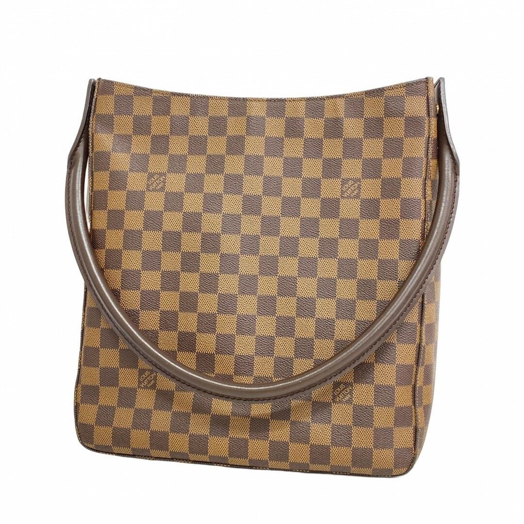 Louis Vuitton Damier Ebene Looping Gm Shoulder Bag N51144 in Brown, Women's