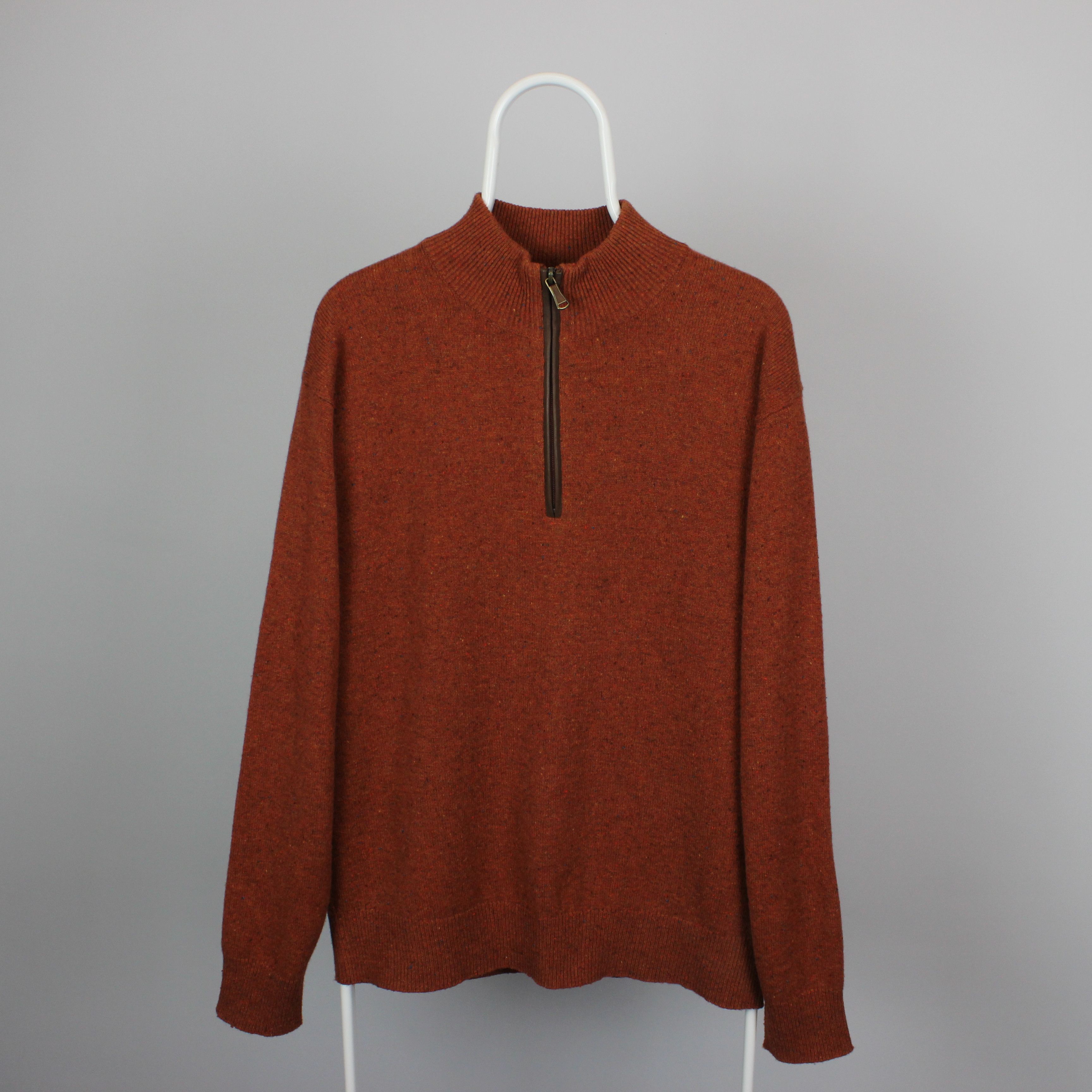 Orvis Orvis sweater jumper zip orange wool L vintage Size US L / EU 52-54 / 3 - 4 Thumbnail