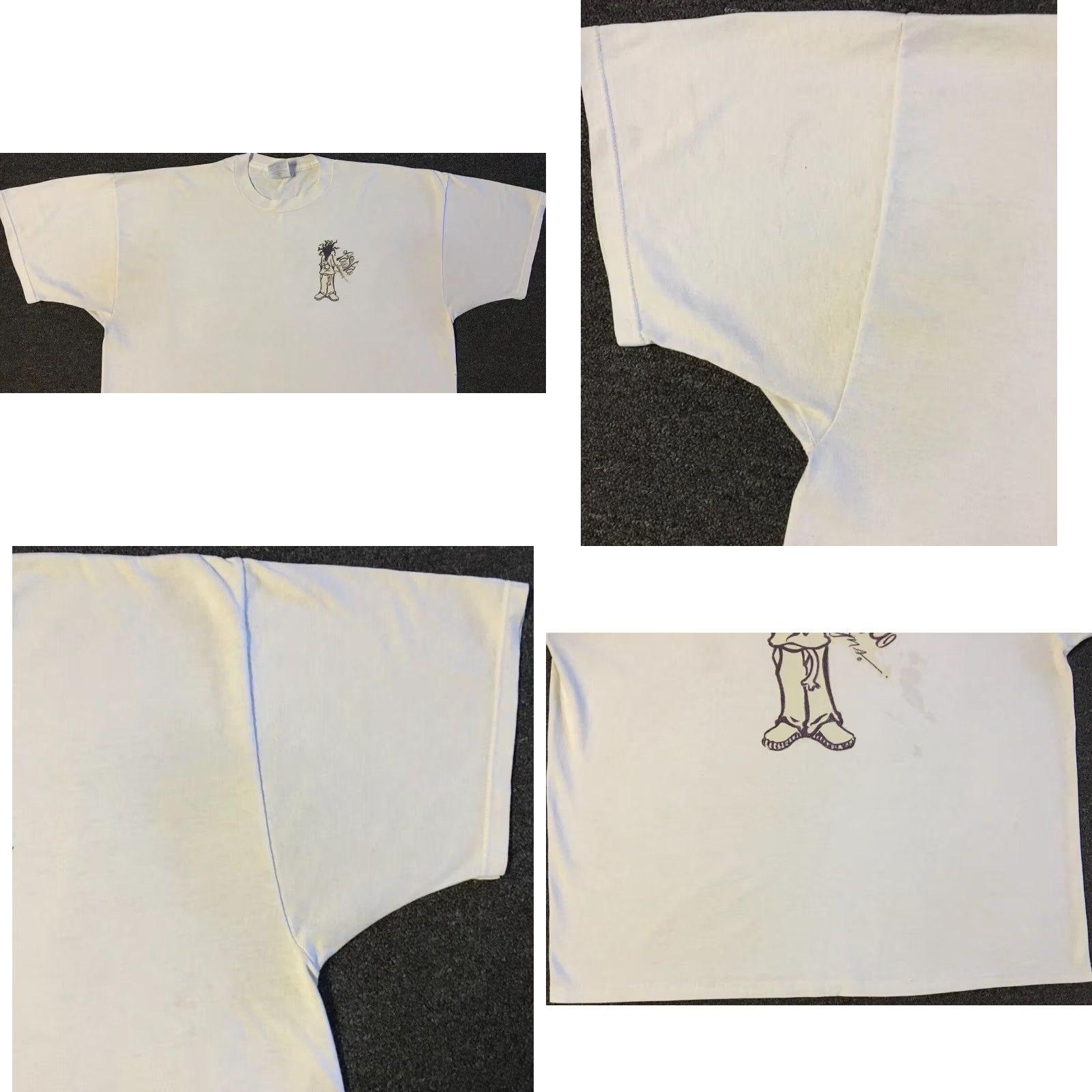 Quiksilver Vtg Quiksilver Shirt 2XL White Distressed Graffiti 90s Surf Grunge Ocean Pacific Beach Graffiti Mens Size US XXL / EU 58 / 5 - 8 Thumbnail