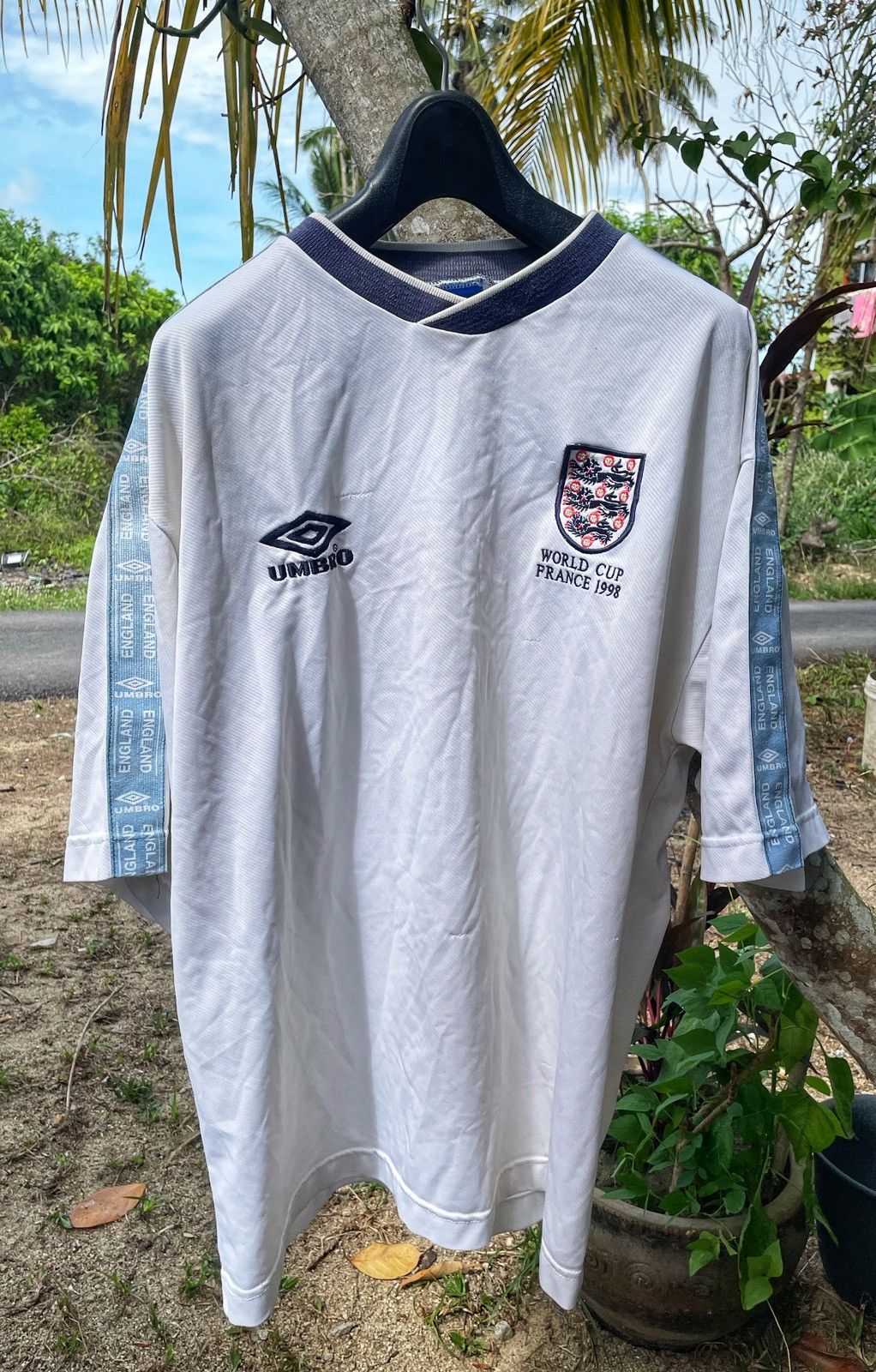 Sports Specialties UMBRO X Vintage Jersey ENGLAND World Cup France 1998 Size US XXL / EU 58 / 5 - 1 Thumbnail