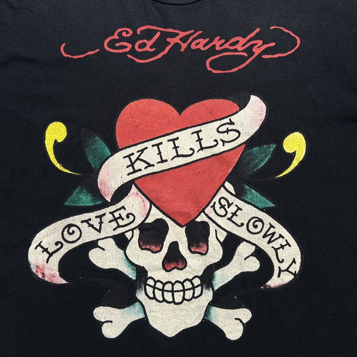 Ed Hardy Ed Hardy Skull and Heart Tshirt Size US L / EU 52-54 / 3 - 3 Thumbnail
