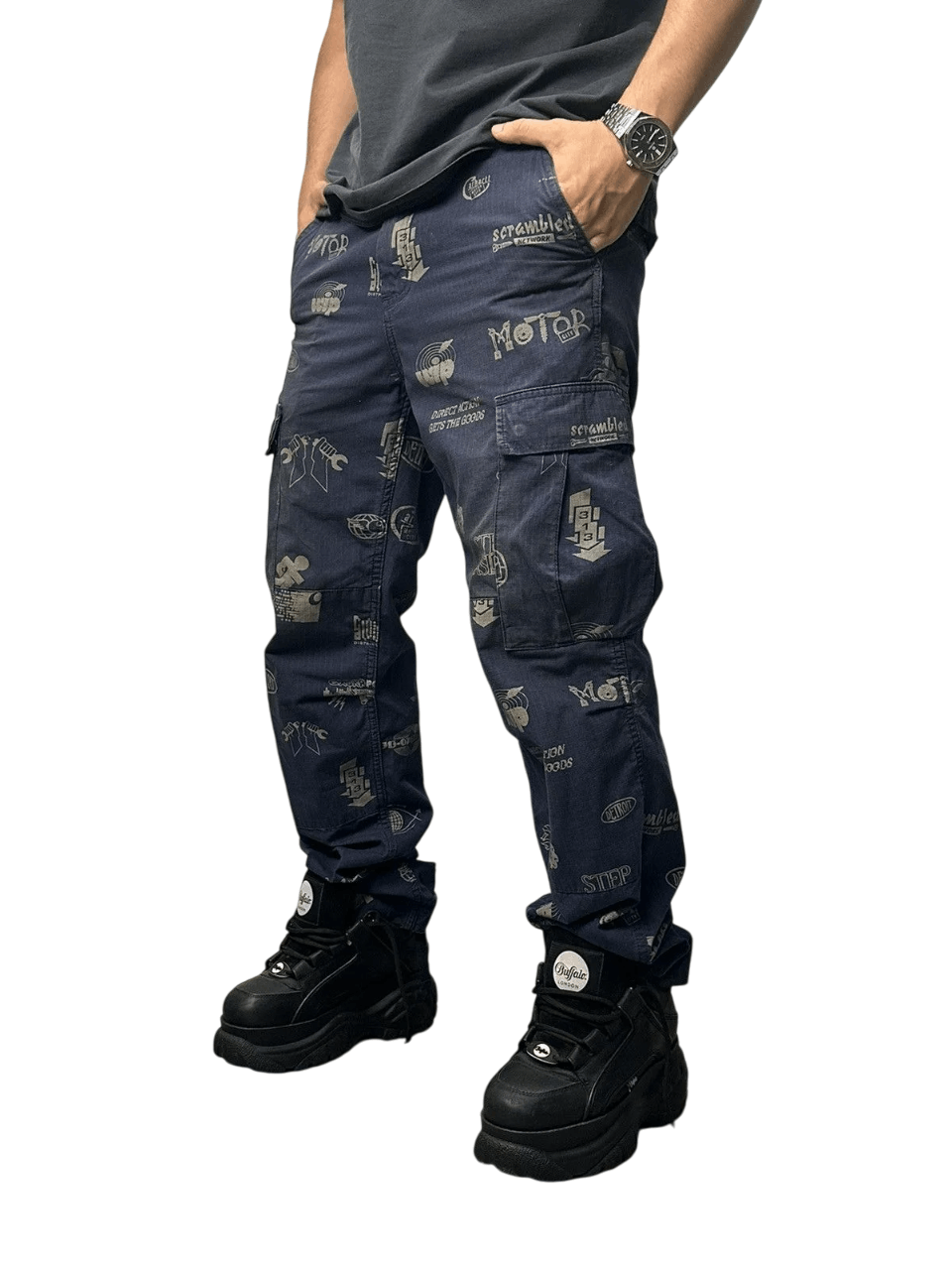 Carhartt Wip 👉 Vintage Baggy Cargo Pants Carhartt WIP Bontage Y2K Size US 32 / EU 48 - 2 Thumbnail