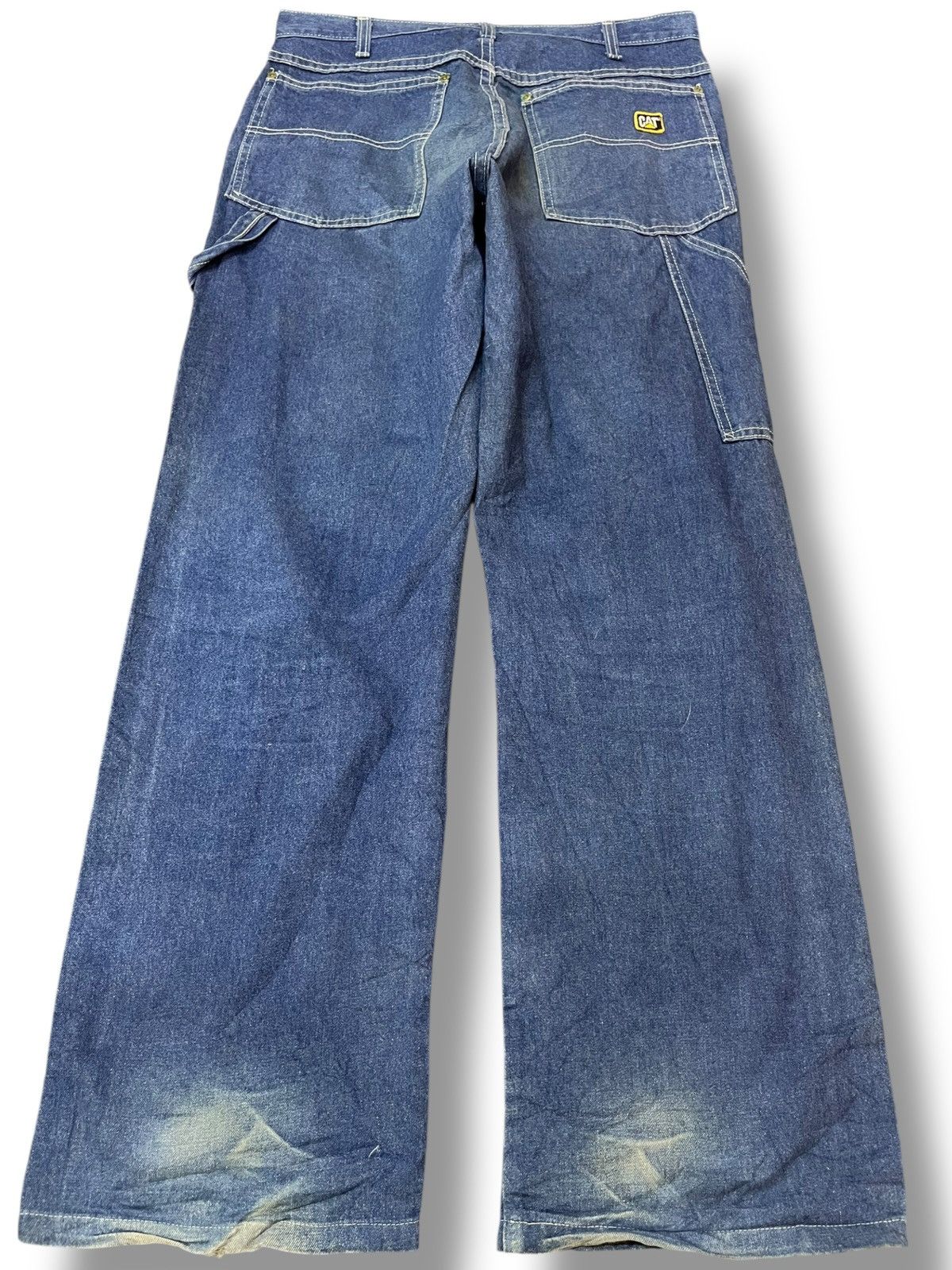 Caterpillar Vintage CAT Baggy Wide Leg Carpenter Denim Size US 31 - 5 Thumbnail
