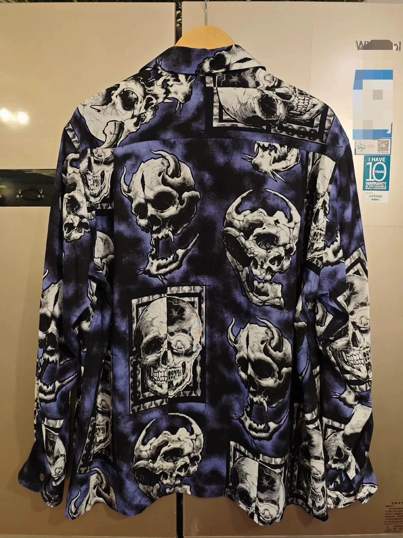 Wacko Maria WACKO MARIA 56 TATTOO STUDIO Skull Hawaiian shirt Size US L / EU 52-54 / 3 - 6 Thumbnail