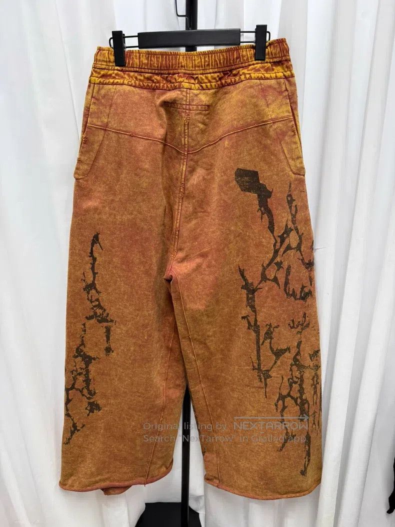 Julius Julius Heavy Washed Destroyed Flare Sweatpants Size US 27 - 7 Thumbnail