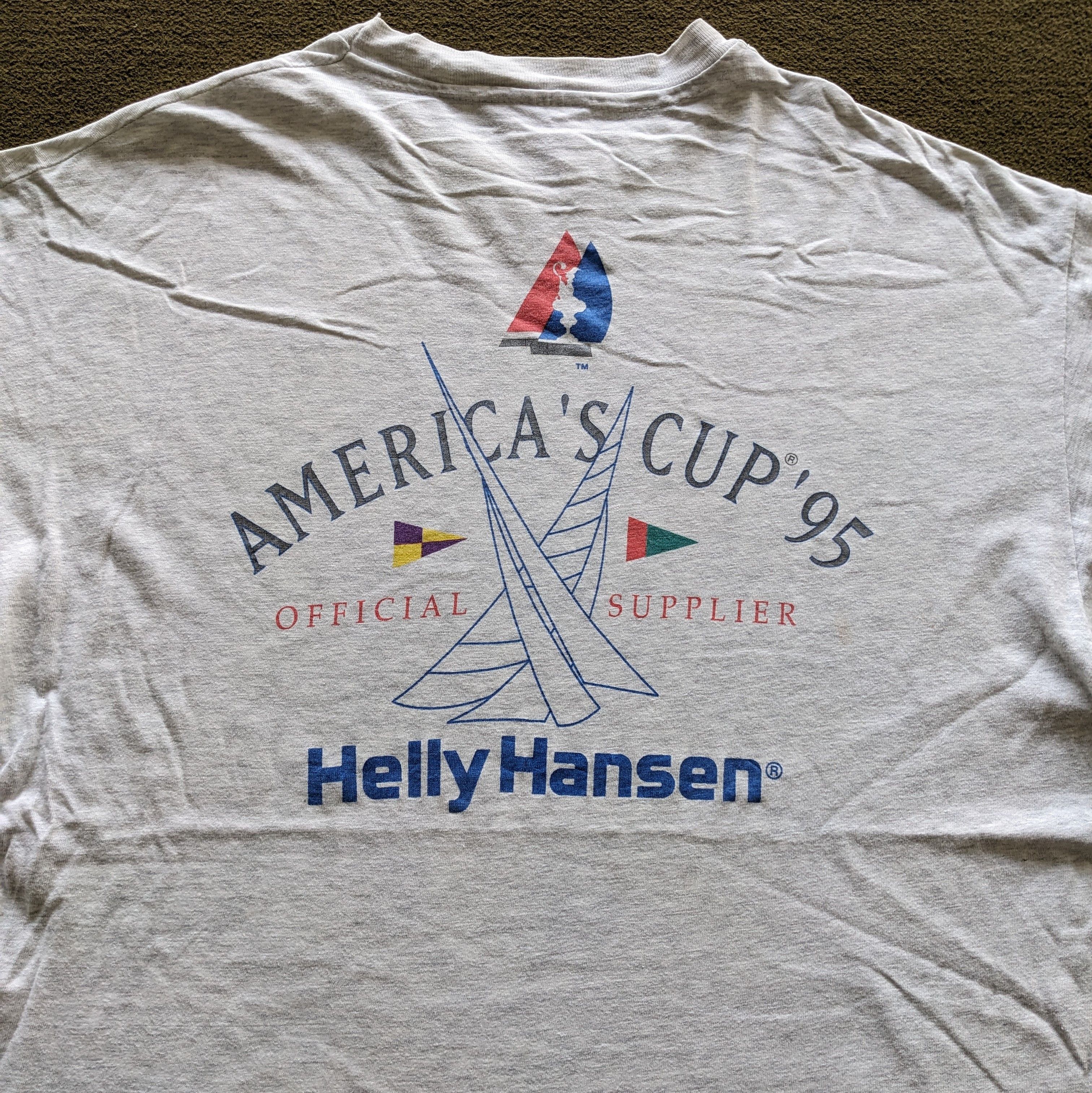 Helly Hansen Vintage 90's HELLY HANSEN America's Cup 1995 T-shirt Size US XL / EU 56 / 4 - 2 Thumbnail