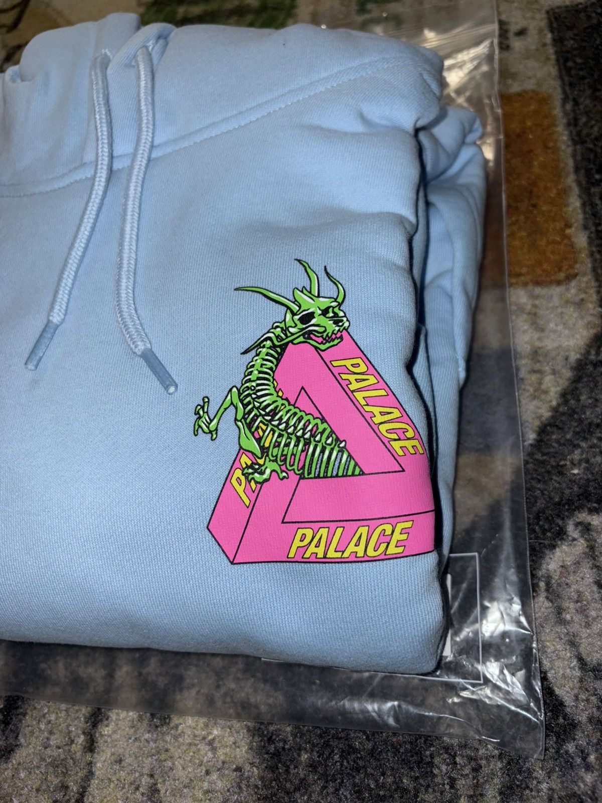 Palace Palace Dragon Bones Tri Ferg Hoodie Skyline Blue Size US XL / EU 56 / 4 - 3 Thumbnail
