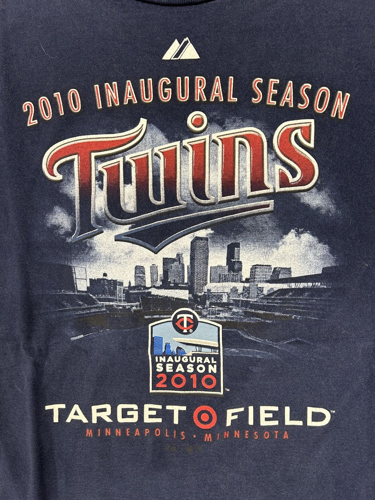 MLB × Vintage Crazy Vintage Y2K Essential Minnesota Twins Navy Tee Shirt Size US L / EU 52-54 / 3 - 2 Thumbnail