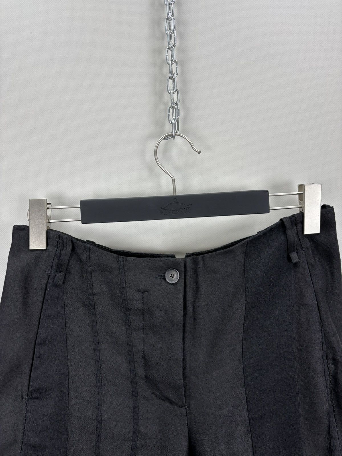 Masnada Womens linen pants Masnada Size 44 Color Black Size 30" / US 8 / IT 44 - 5 Thumbnail