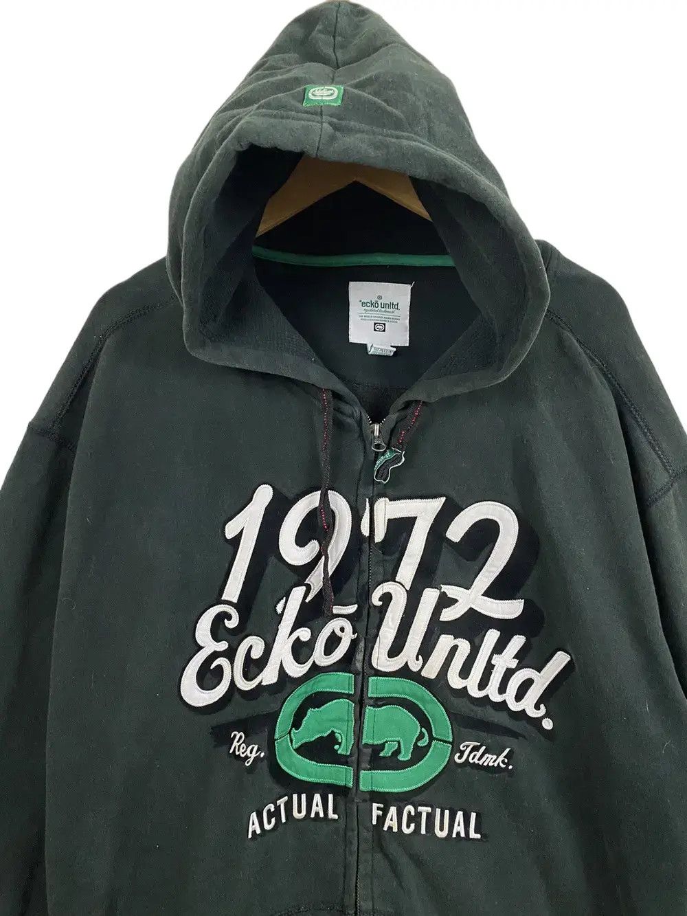 Ecko Unltd. Vintage Ecko Unltd Hoodie Dark Green Size US XL / EU 56 / 4 - 7 Thumbnail