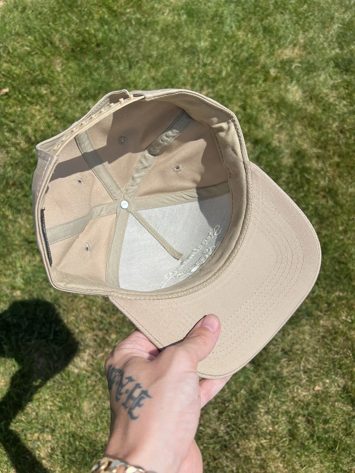 Siegelman Stable Siegelman Stable Khaki Ivory Snapback Hat Size ONE SIZE - 4 Thumbnail