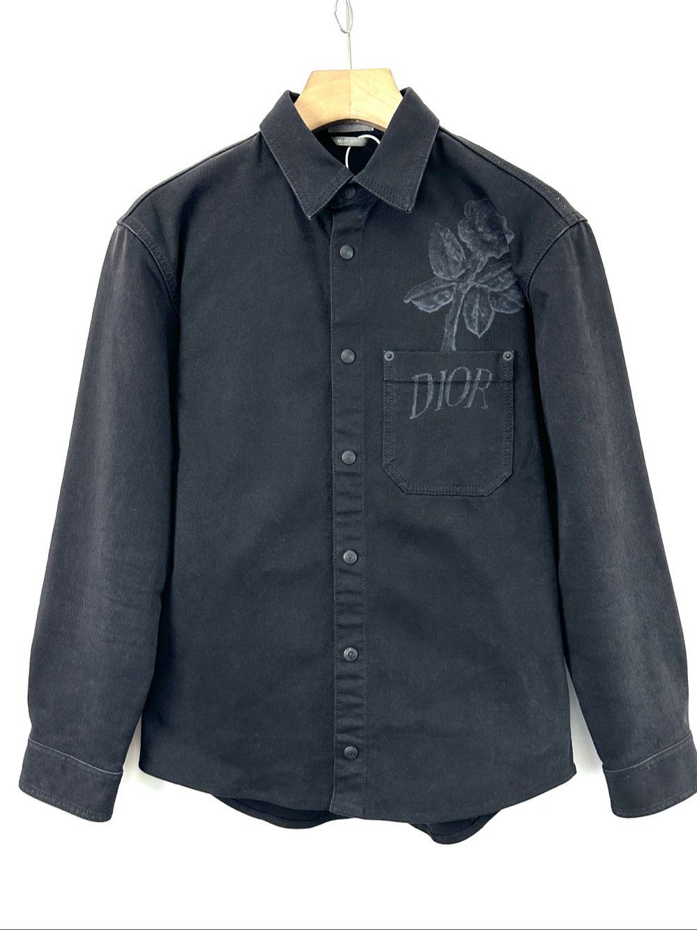 Dior Dior Rose Print Denim Jacket Size 38 Size S / US 4 / IT 40 - 1 Thumbnail
