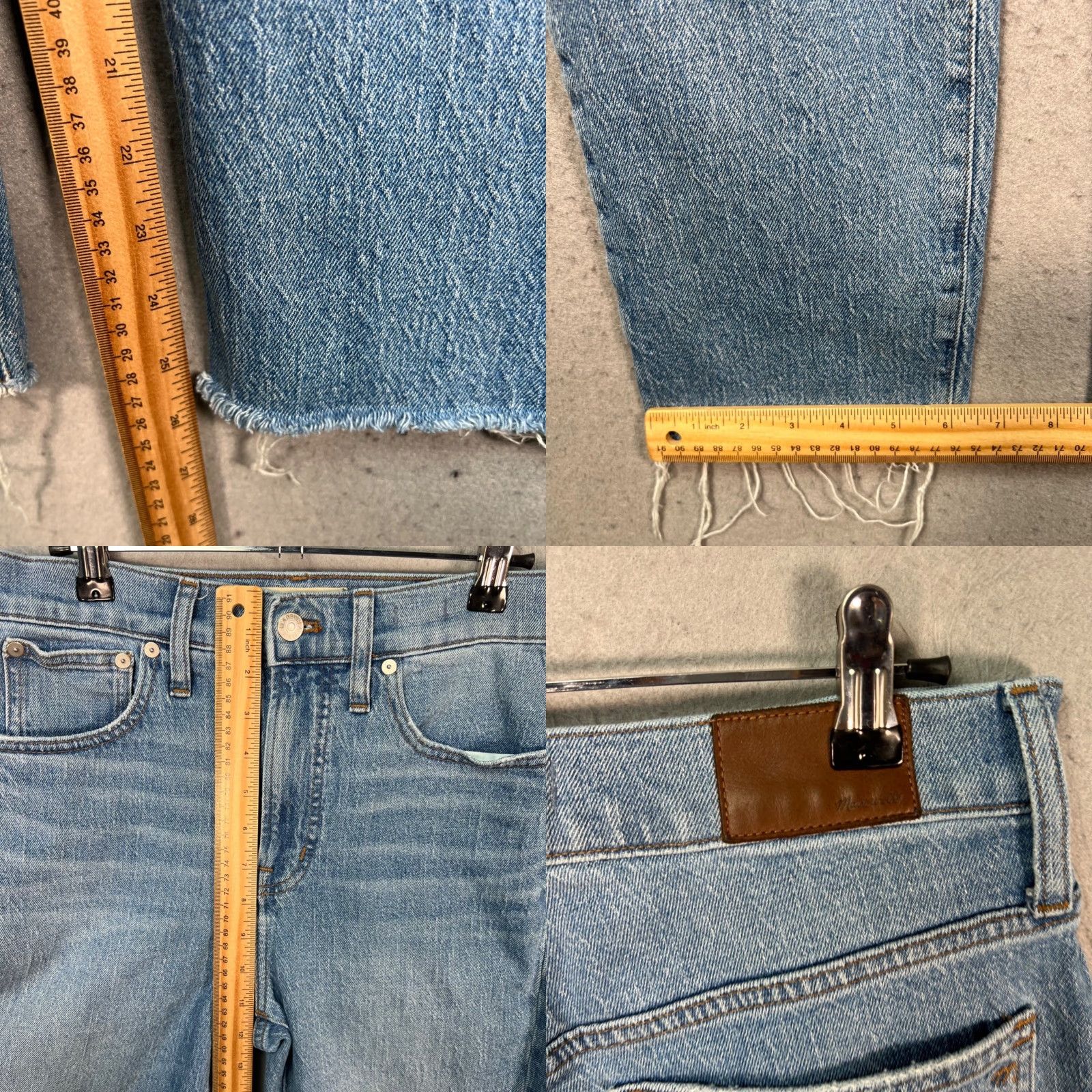 Madewell Madewell Jeans Woman 27 The Perfect Vintage Light Wash High Rise Raw Hem 5-Pocket Denim Straight Sizes Adult Womens Size 27" / US 4 / IT 40 - 8 Thumbnail
