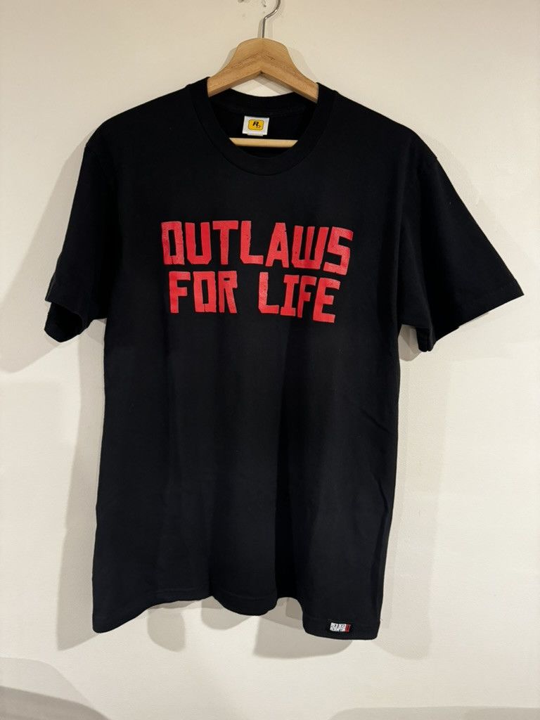 Rockstar Games 2018 Red Dead Redemption II 'OUTLAWS FOR LIFE' T-Shirt Size US L / EU 52-54 / 3 - 1 Thumbnail