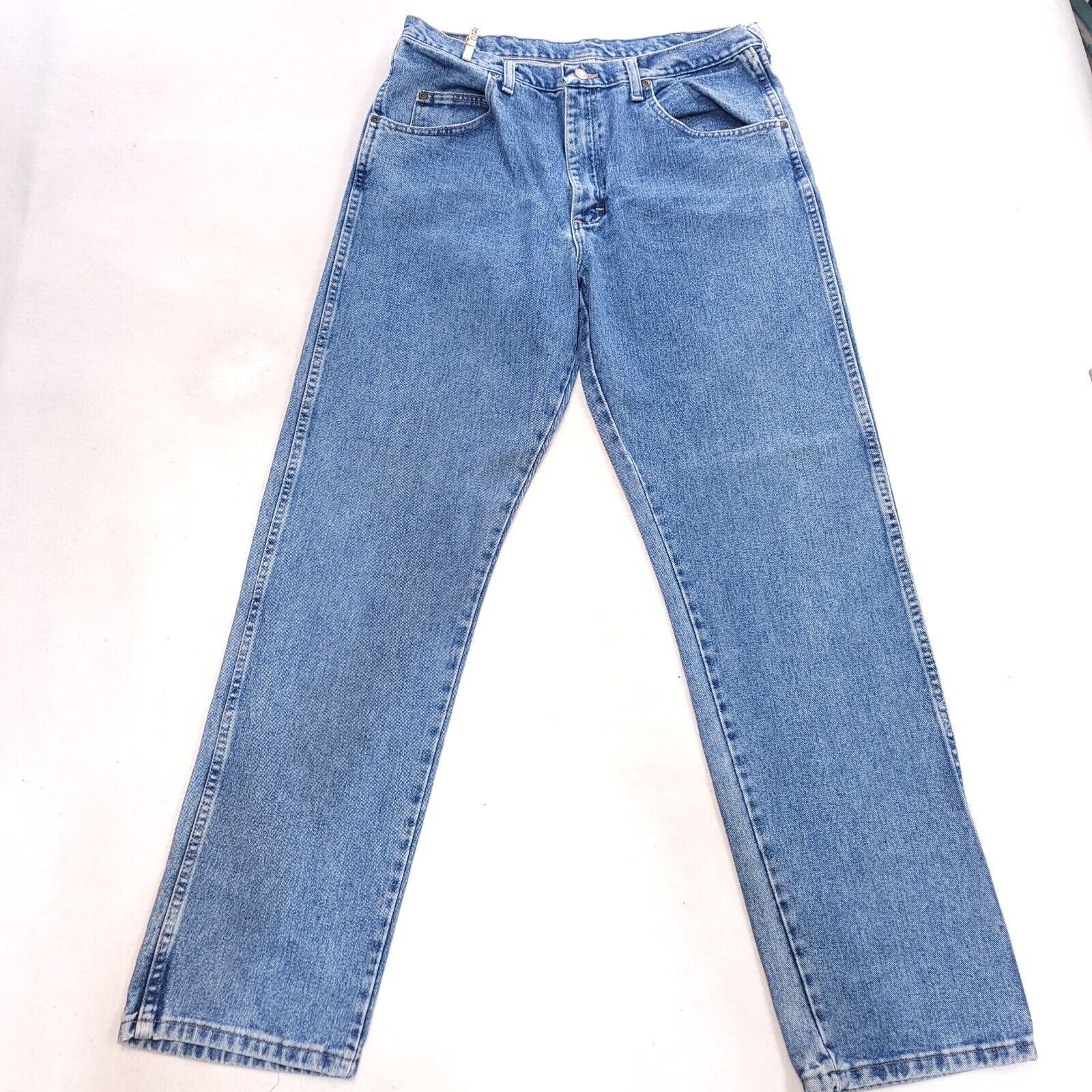 Wrangler Wrangler Casual Denim Medium Wash Jeans Mens Size 36x34 Blue Size US 36 / EU 52 - 2 Thumbnail