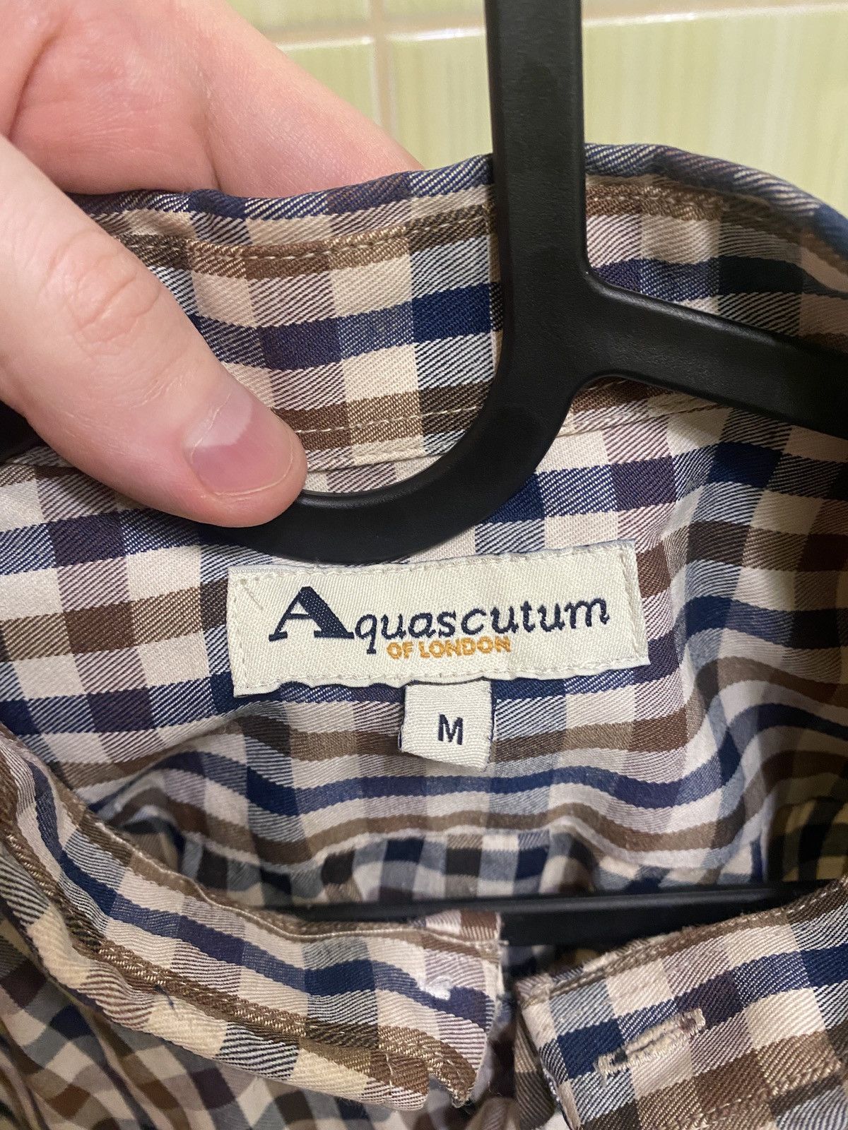 Aquascutum Aquascutum fullprint shirt button up Size US L / EU 52-54 / 3 - 2 Thumbnail
