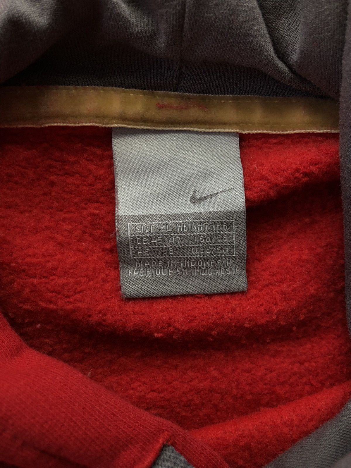 Nike × Vintage 🦀 NIKE TEAM RETRO HOODIE BIG SWOOSH LOGO Y2K 90's Size US XL / EU 56 / 4 - 3 Thumbnail