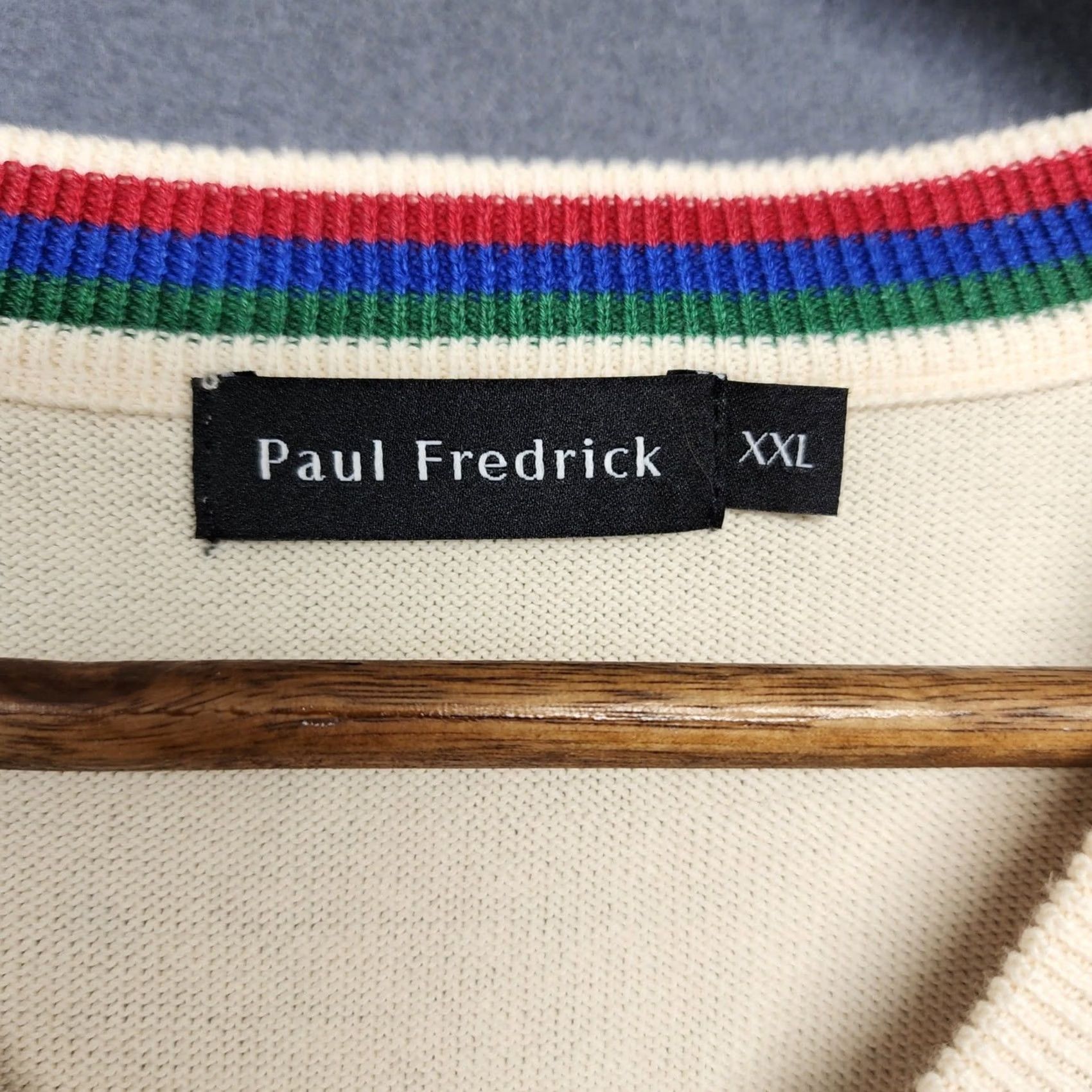 Vintage VINTAGE Paul Fredrick Sweater Vest Men 2XL Cream Supima Cotton Pullover Classic Knit Vest Mens XXL Knit Wool? Size US XXL / EU 58 / 5 - 3 Thumbnail