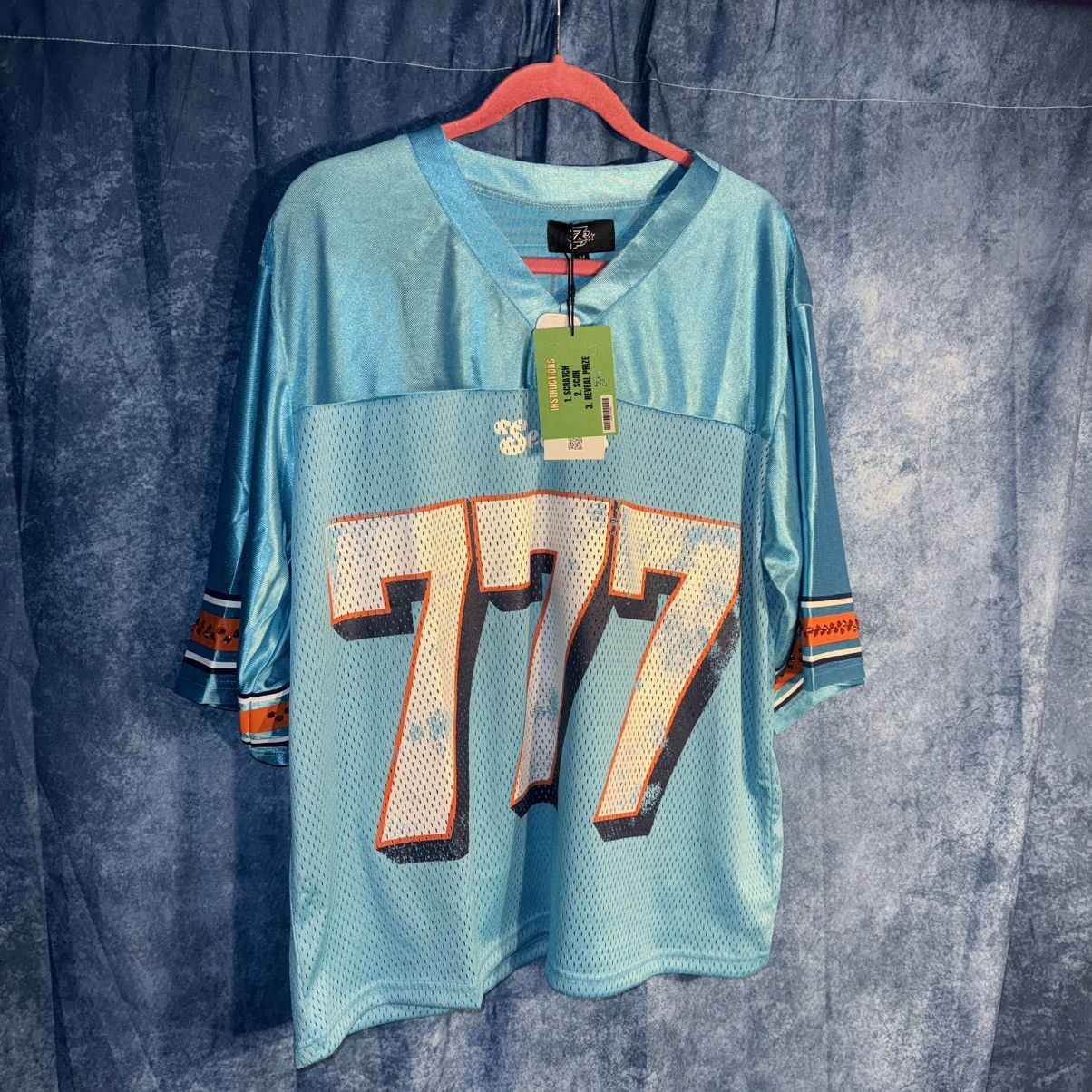 TRIPLE SEVENS Triple Sevens Palms Men’s Football Jersey Blue Mesh V-Neck Size US M / EU 48-50 / 2 - 1 Thumbnail