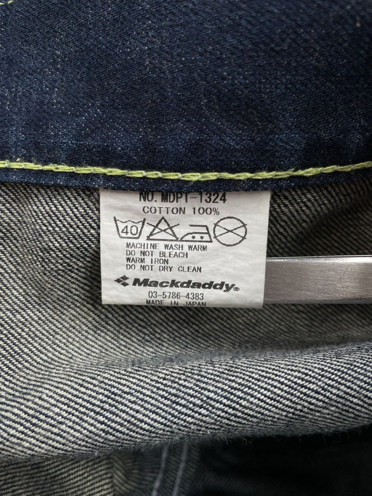 Japanese Brand MACKDADDY FLIP POCKET JEANS Size US 35 - 16 Thumbnail