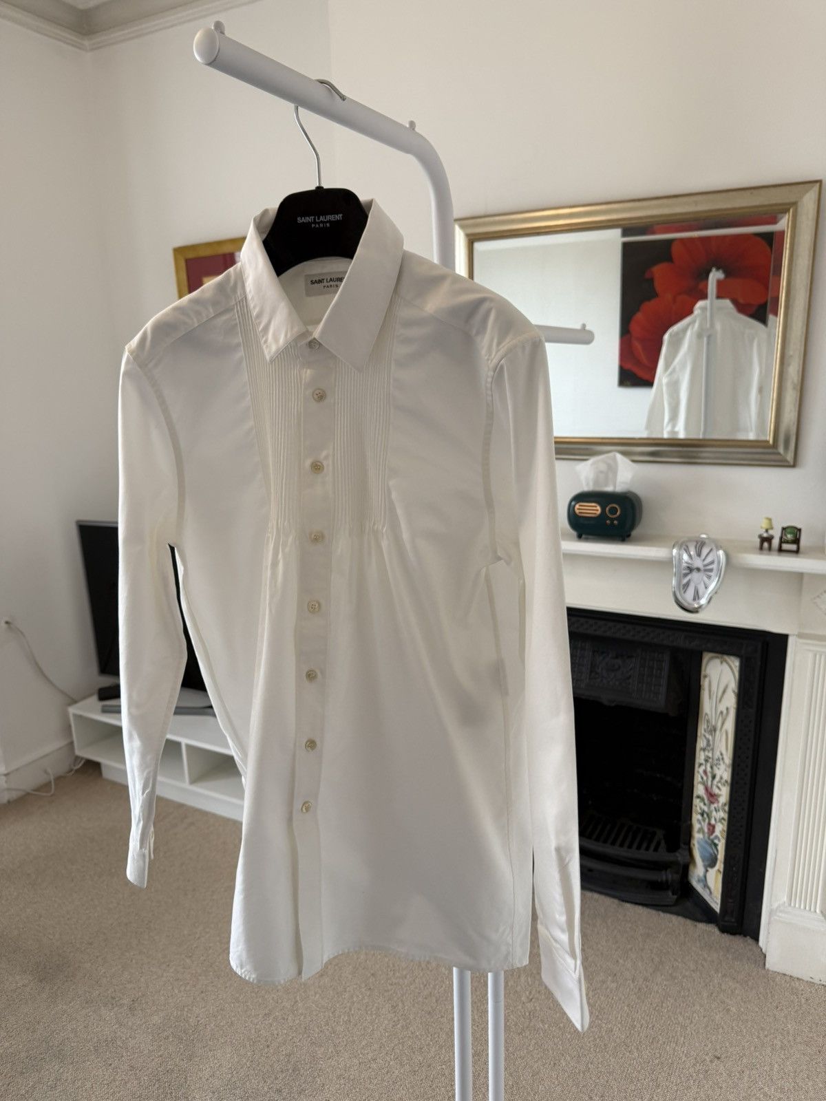 Saint Laurent Paris FW23' Saint Laurent Lavalliere-neck blouse in cotton poplin Size US M / EU 48-50 / 2 - 5 Thumbnail