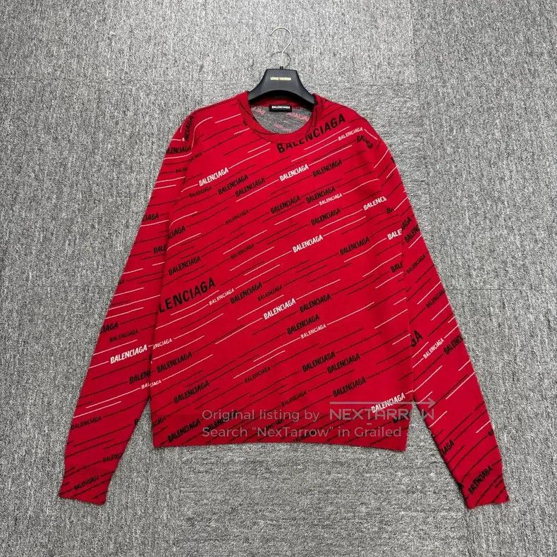 Balenciaga Balenciaga Barrage Full Print Woolen Sweater Size US XS / EU 42 / 0 - 1 Thumbnail